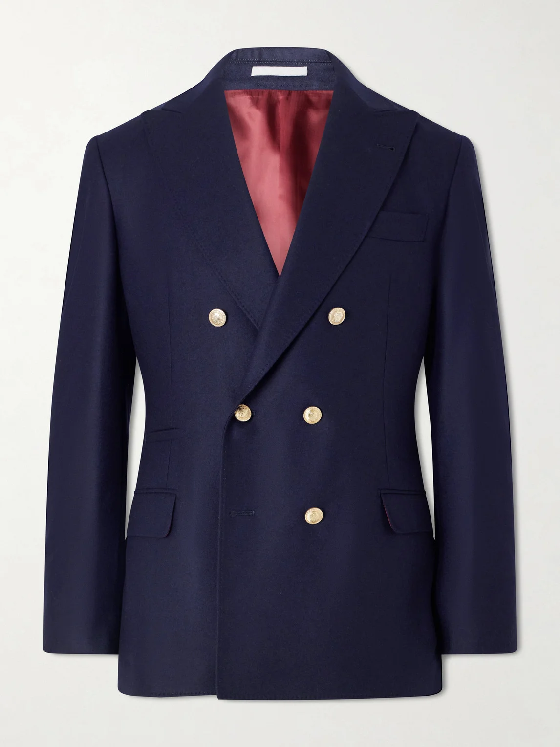 Double-Breasted Wool Blazer - 1