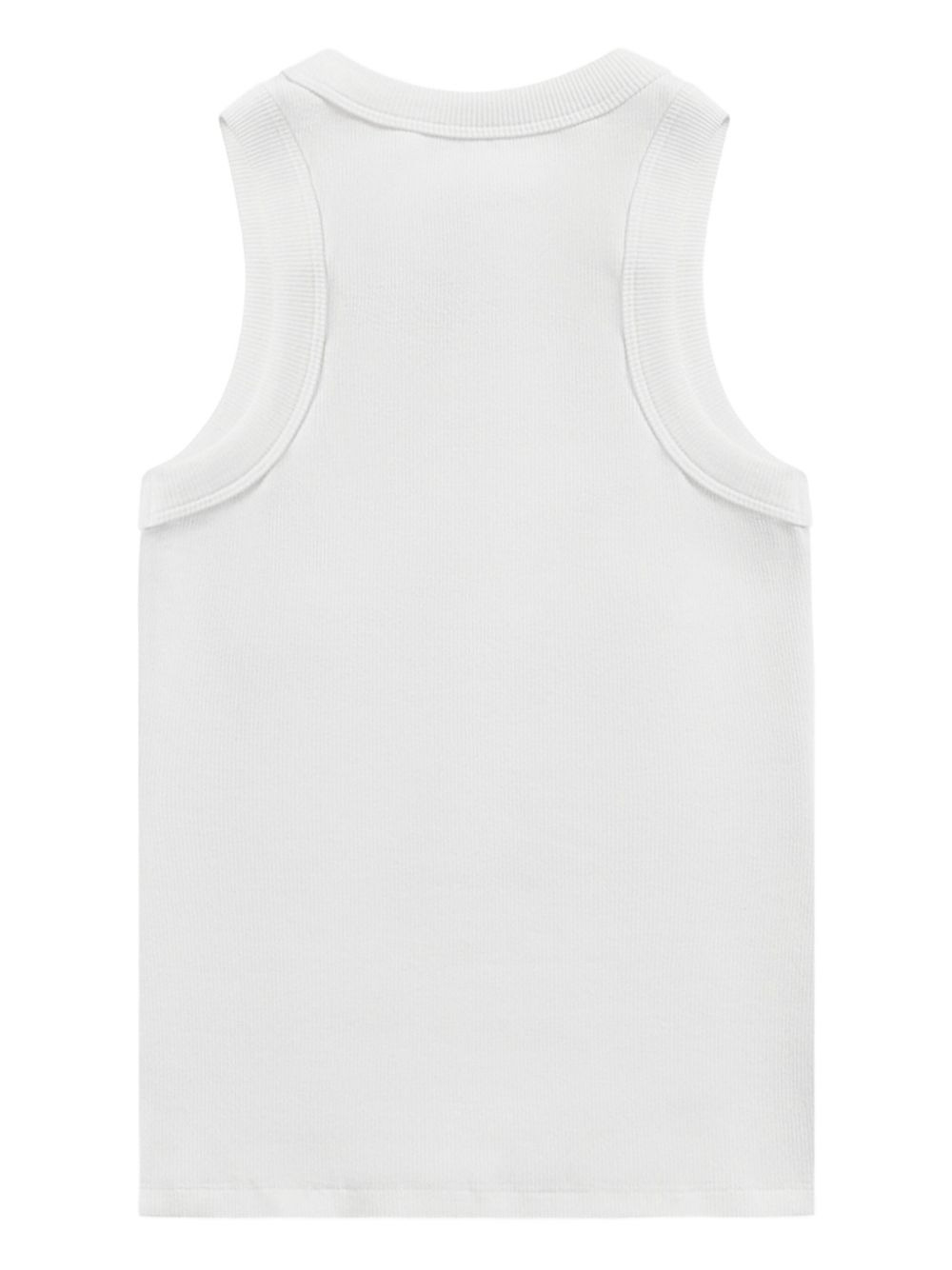 crystal-embellished ribbed tank top - 5