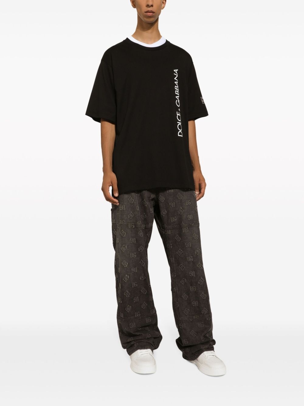 logo-print cotton T-shirt - 2