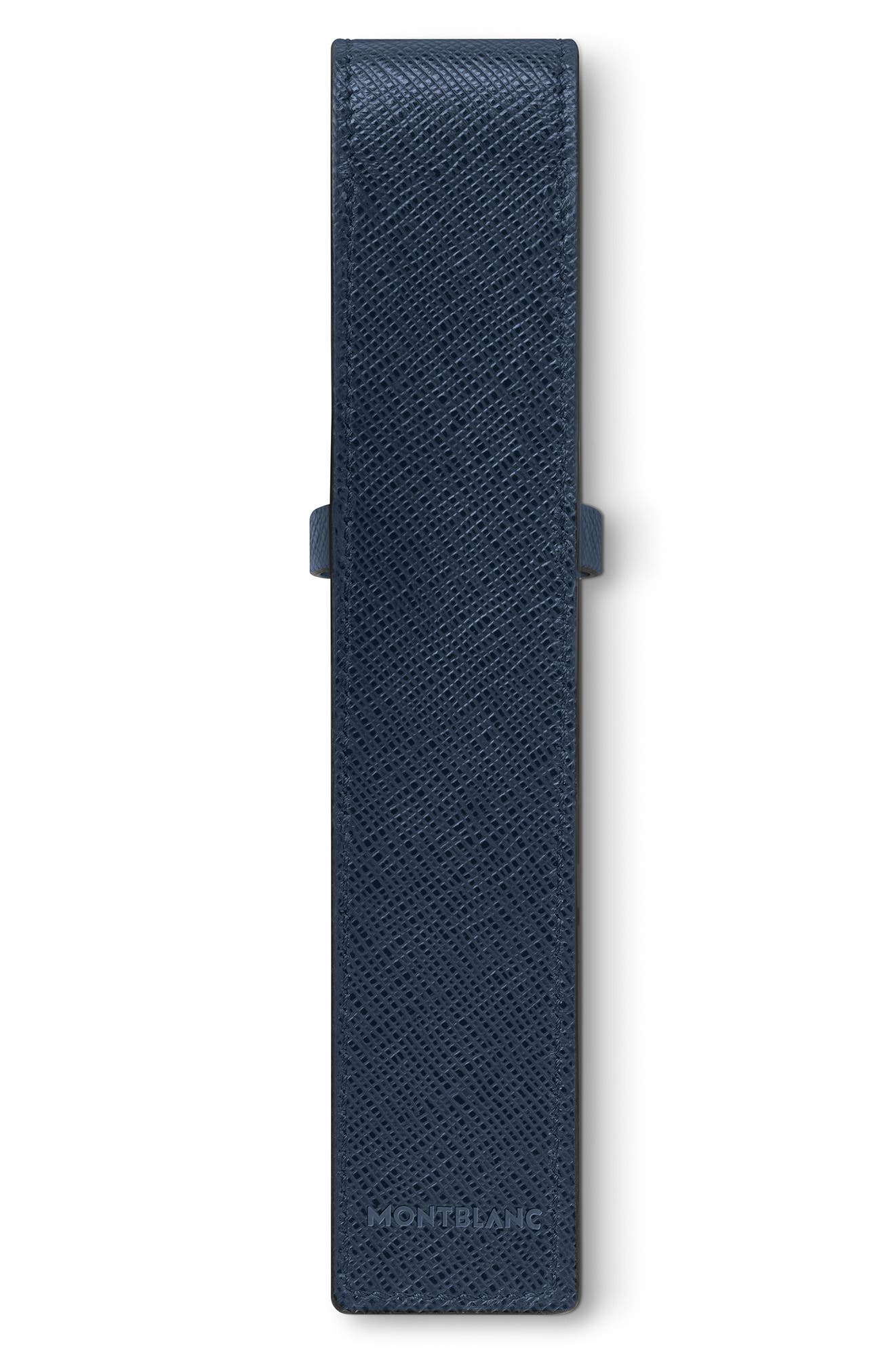 Montblanc Sartorial Leather Pen Pouch in Blue at Nordstrom - 2
