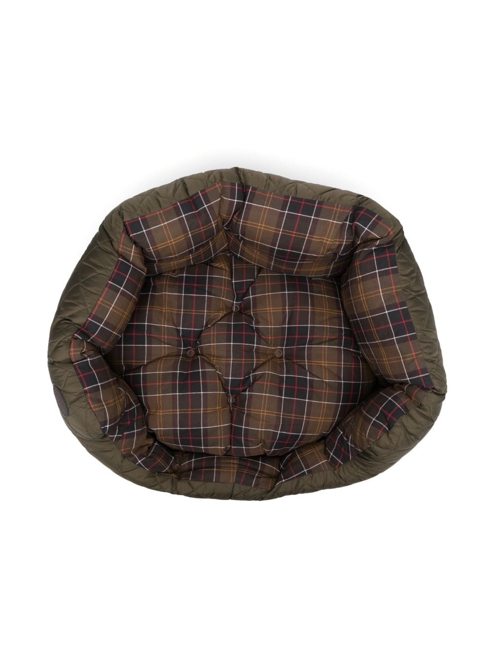 check-pattern cotton dog bed - 2