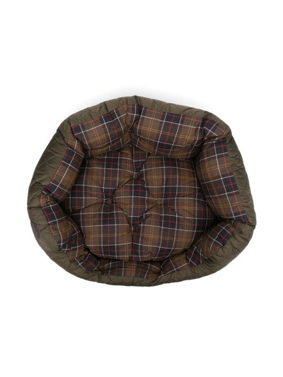 Barbour check-pattern cotton dog bed outlook