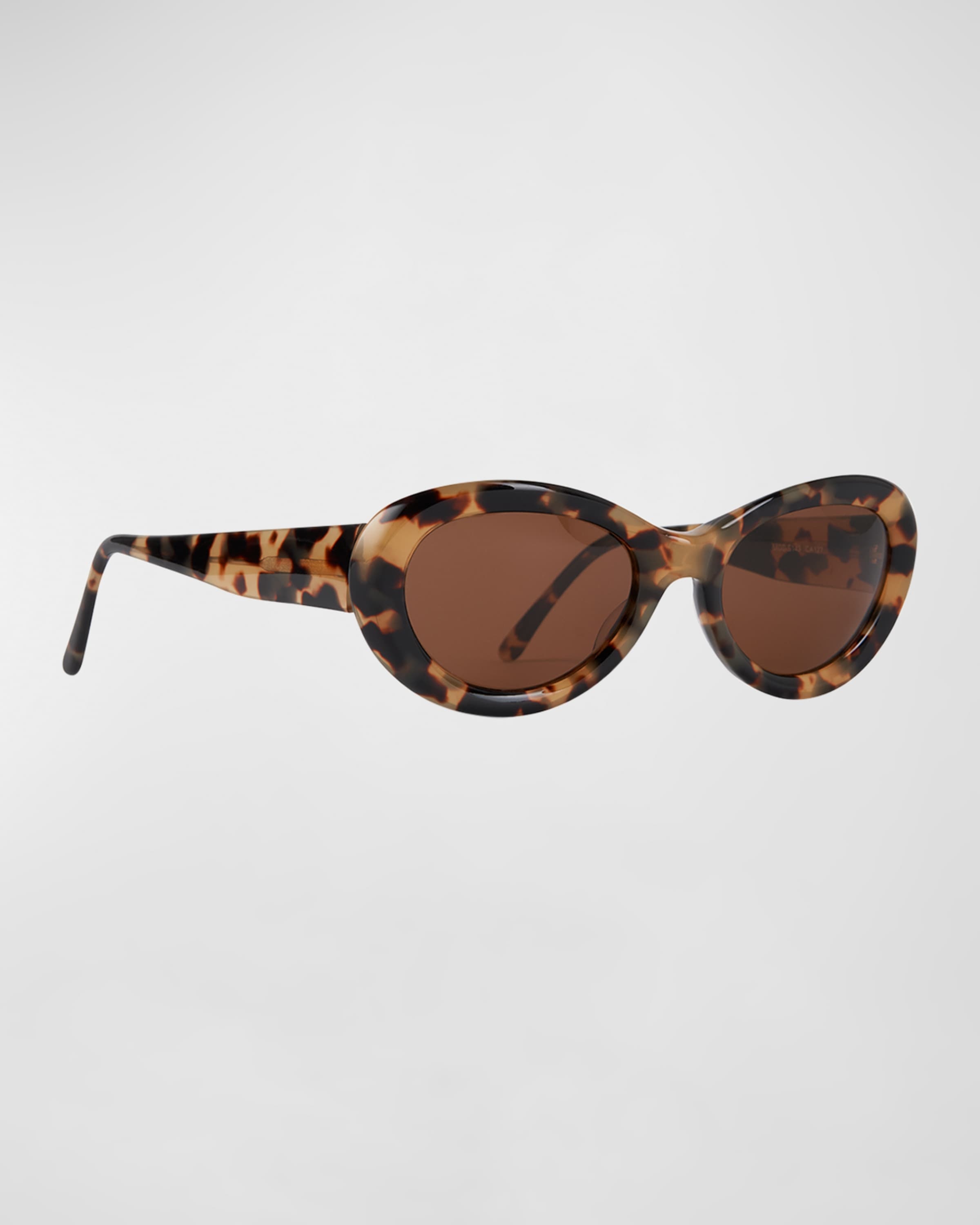 The Ovals Havana Acetate Oval Sunglasses - 1