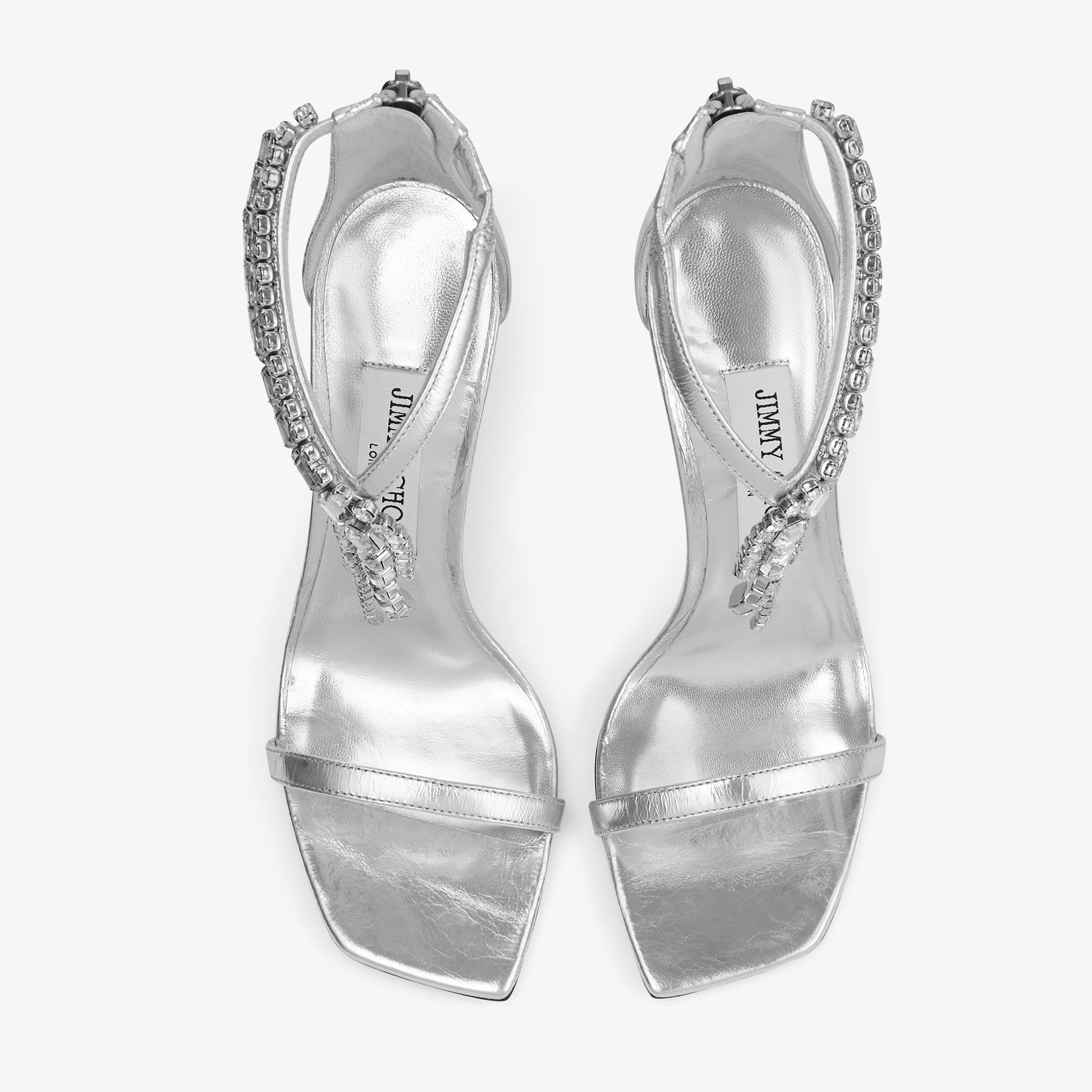 Verity Sandal 100
Silver Vintage Metallic Leather Sandals - 5