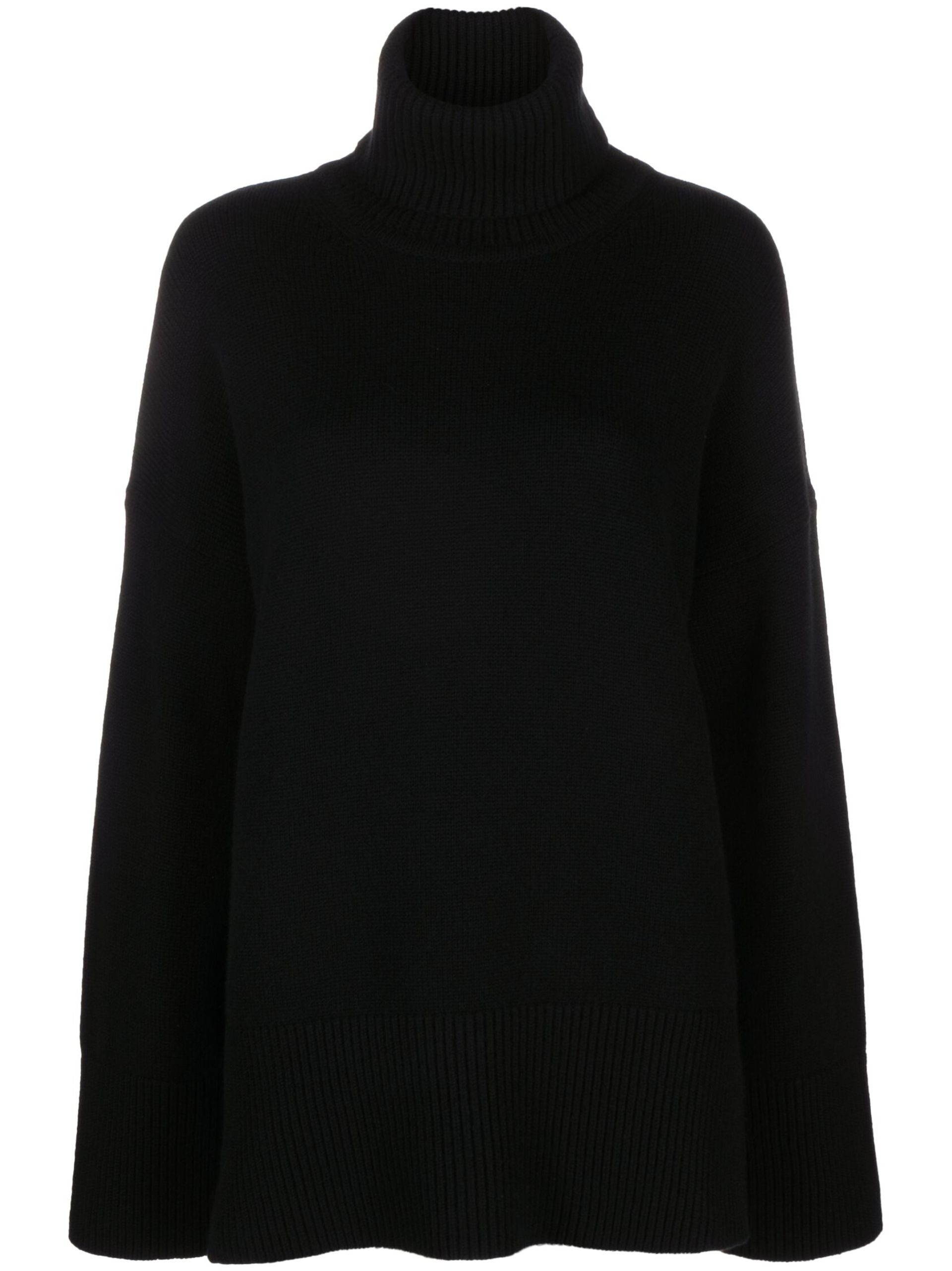 black Copal roll-neck sweater - 1