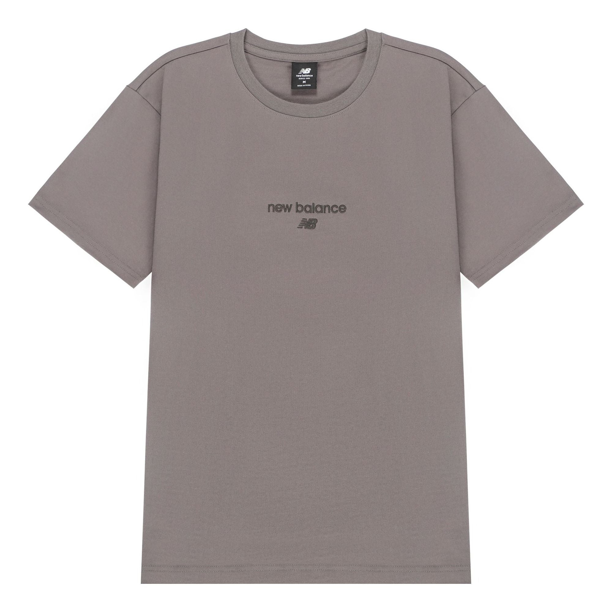 New Balance Logo Fleece T-shirt 'Taupe' AMT21548-CEL - 2