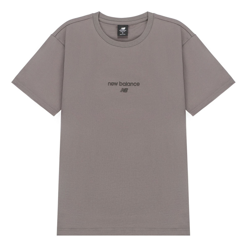 New Balance New Balance Logo Fleece T-shirt 'Taupe' AMT21548-CEL outlook