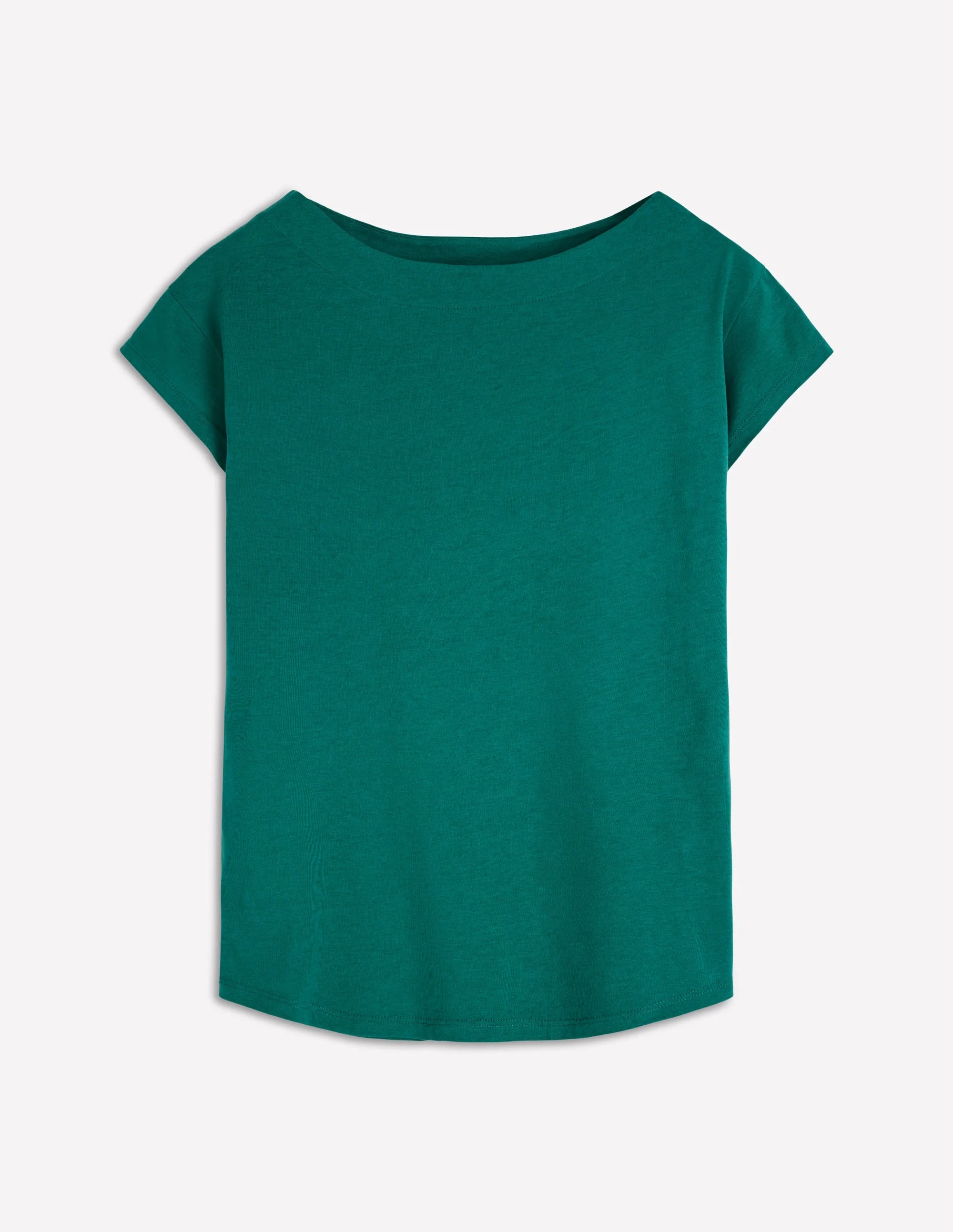 Supersoft Boat Neck T-Shirt-Deep Teal - 1