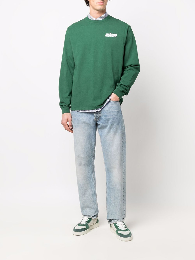 Sporty & Rich logo-print long-sleeve t-shirt outlook