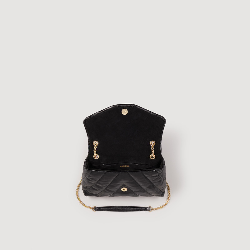 Quilted leather bag 8