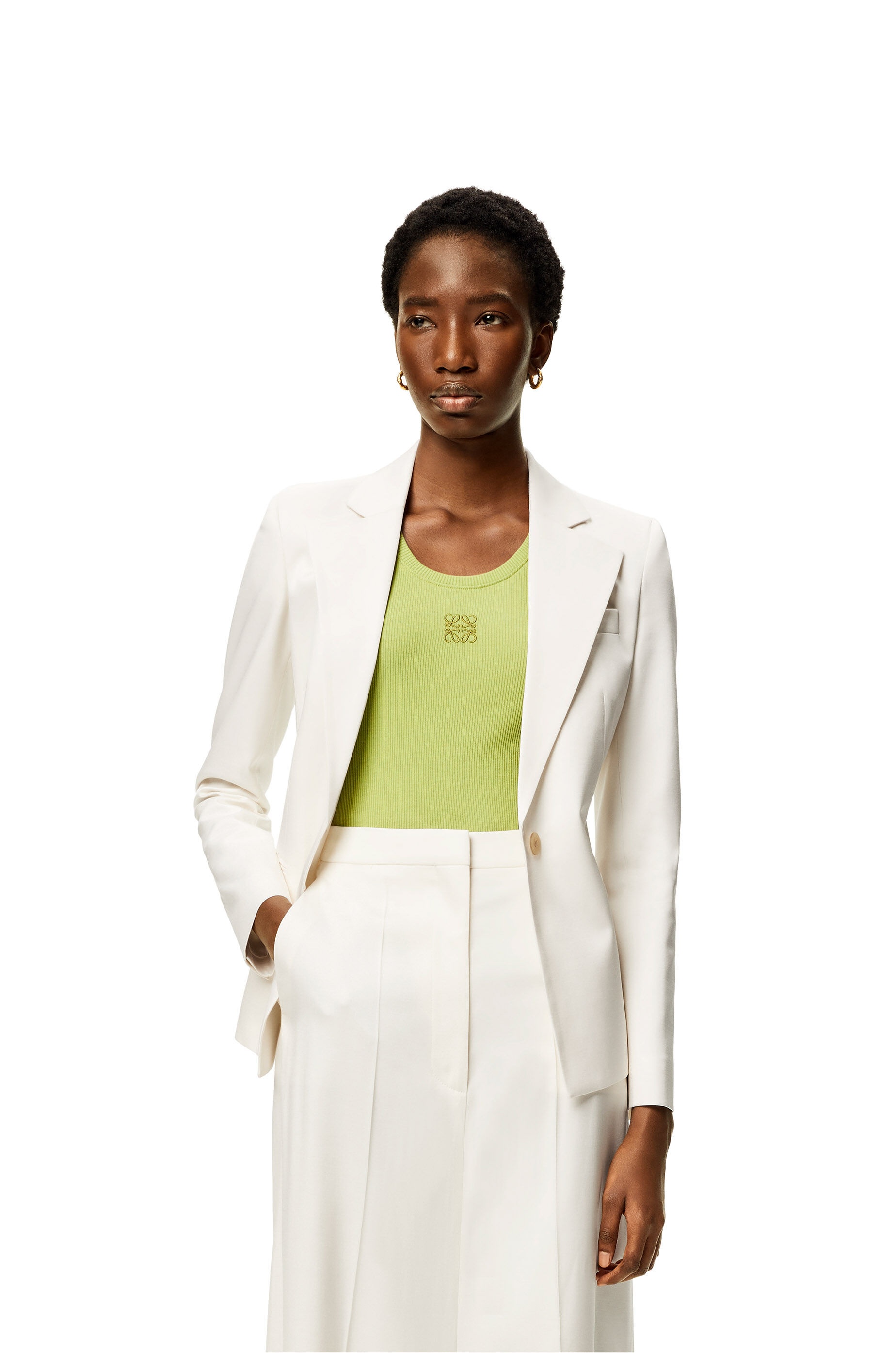 Twisted jacket in wool and silk - 3