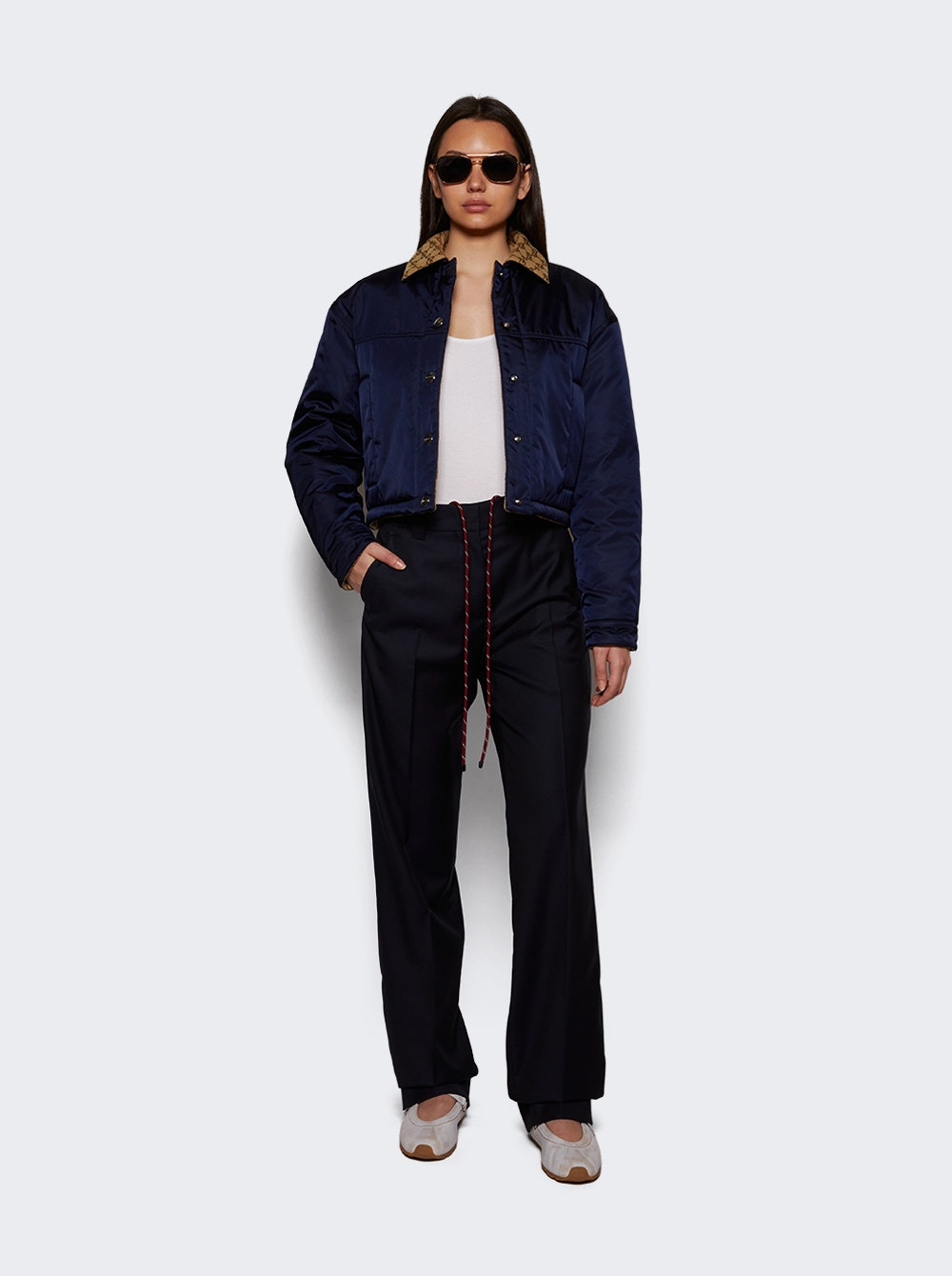 Bomber Gabardine Jacket Royal - 5