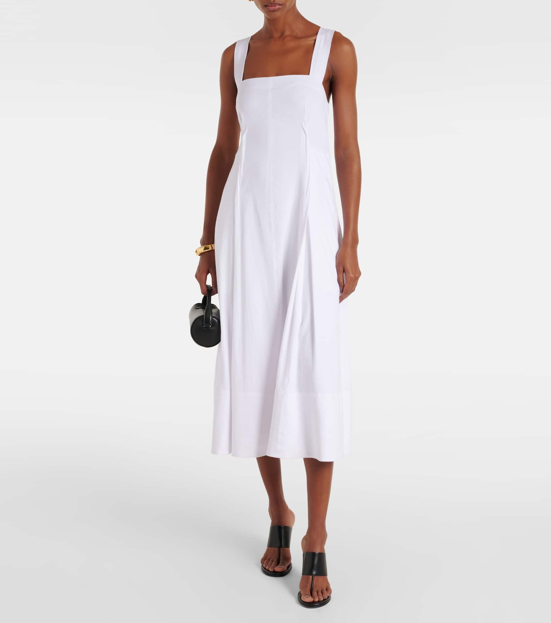 Linen-blend midi dress - 2
