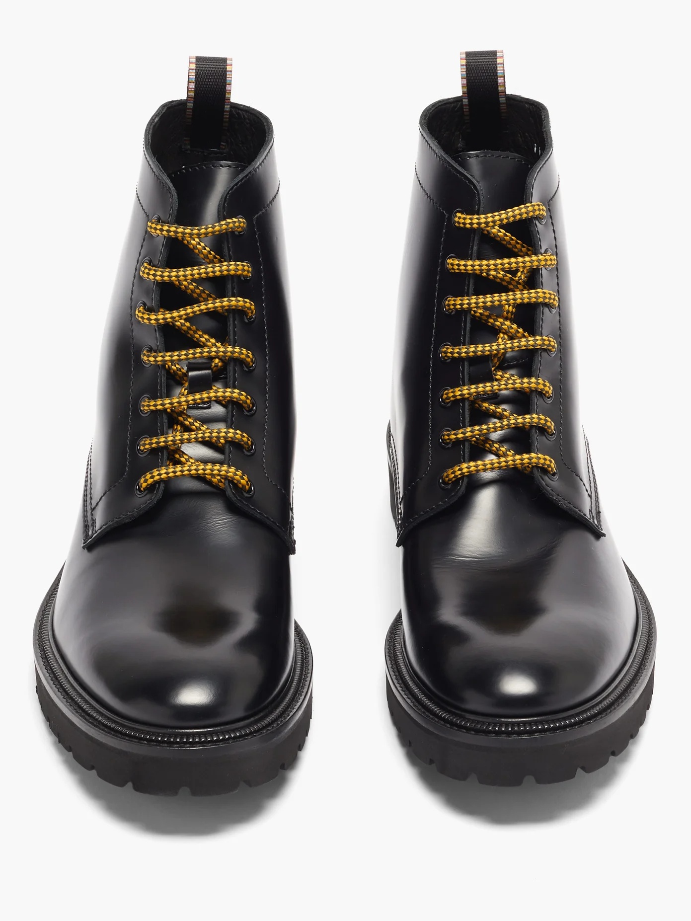 Farley Artist-Stripe leather combat boots - 5