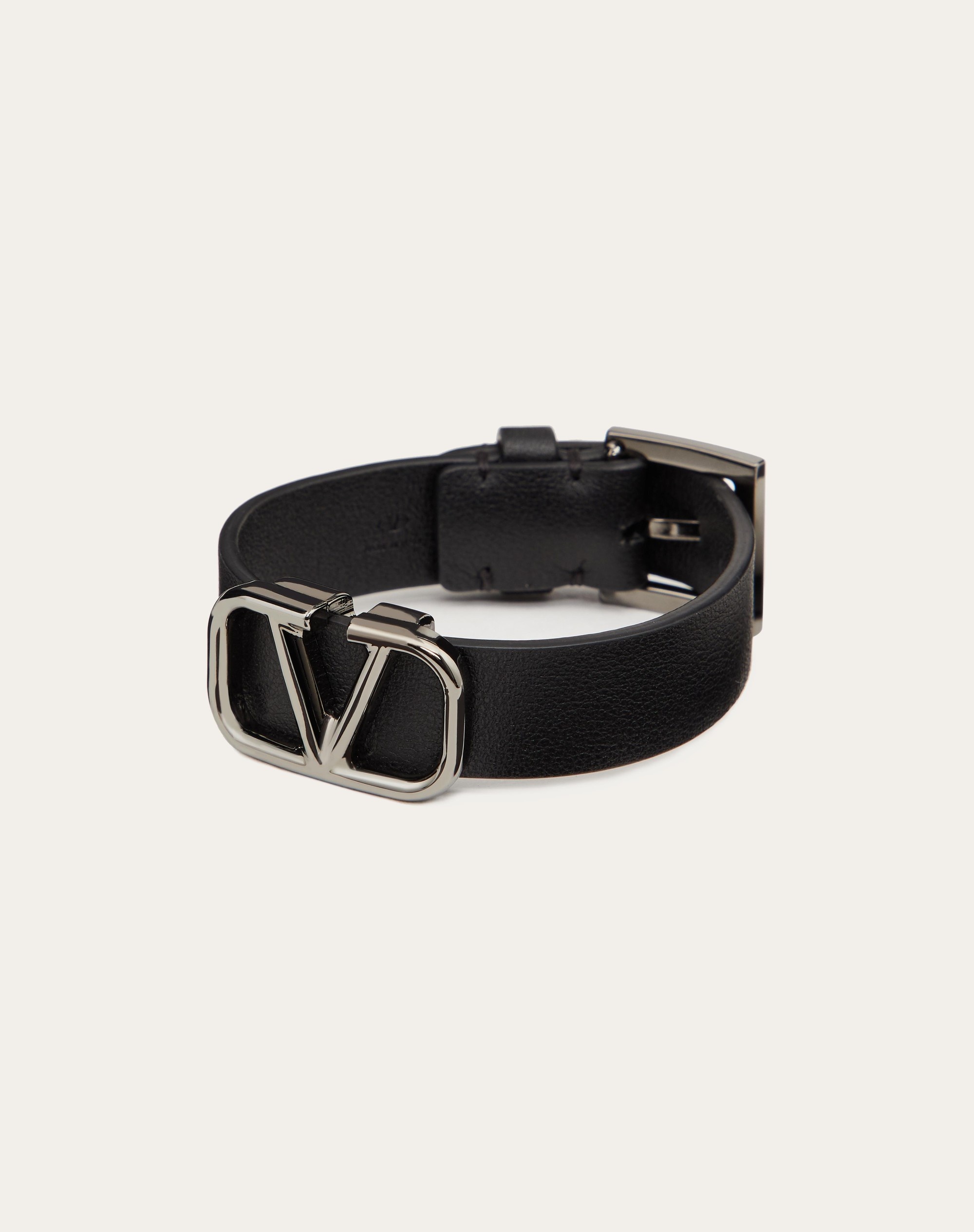 VLOGO SIGNATURE LEATHER BRACELET - 3