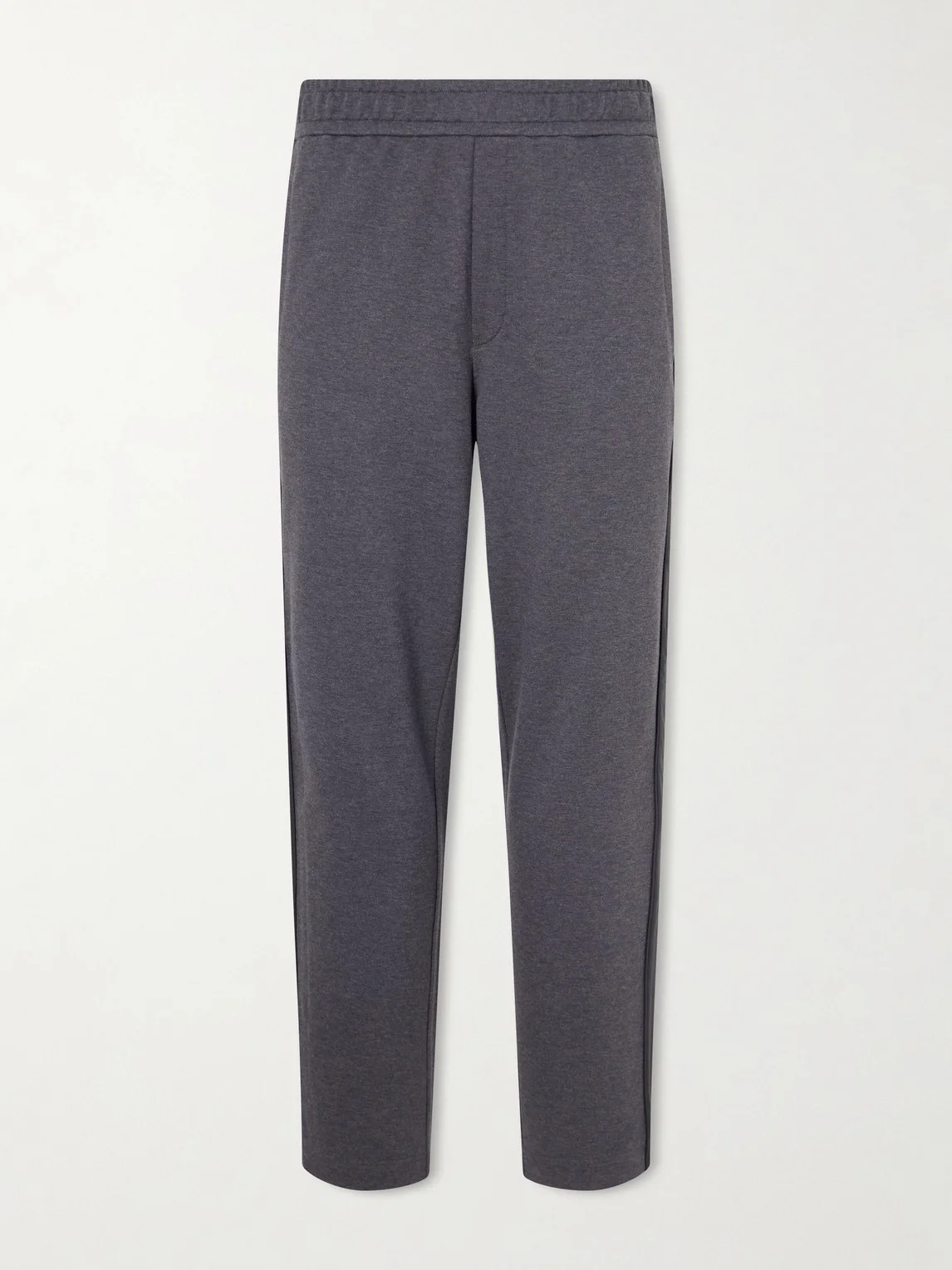 Straight-Leg Striped Cotton Sweatpants - 1