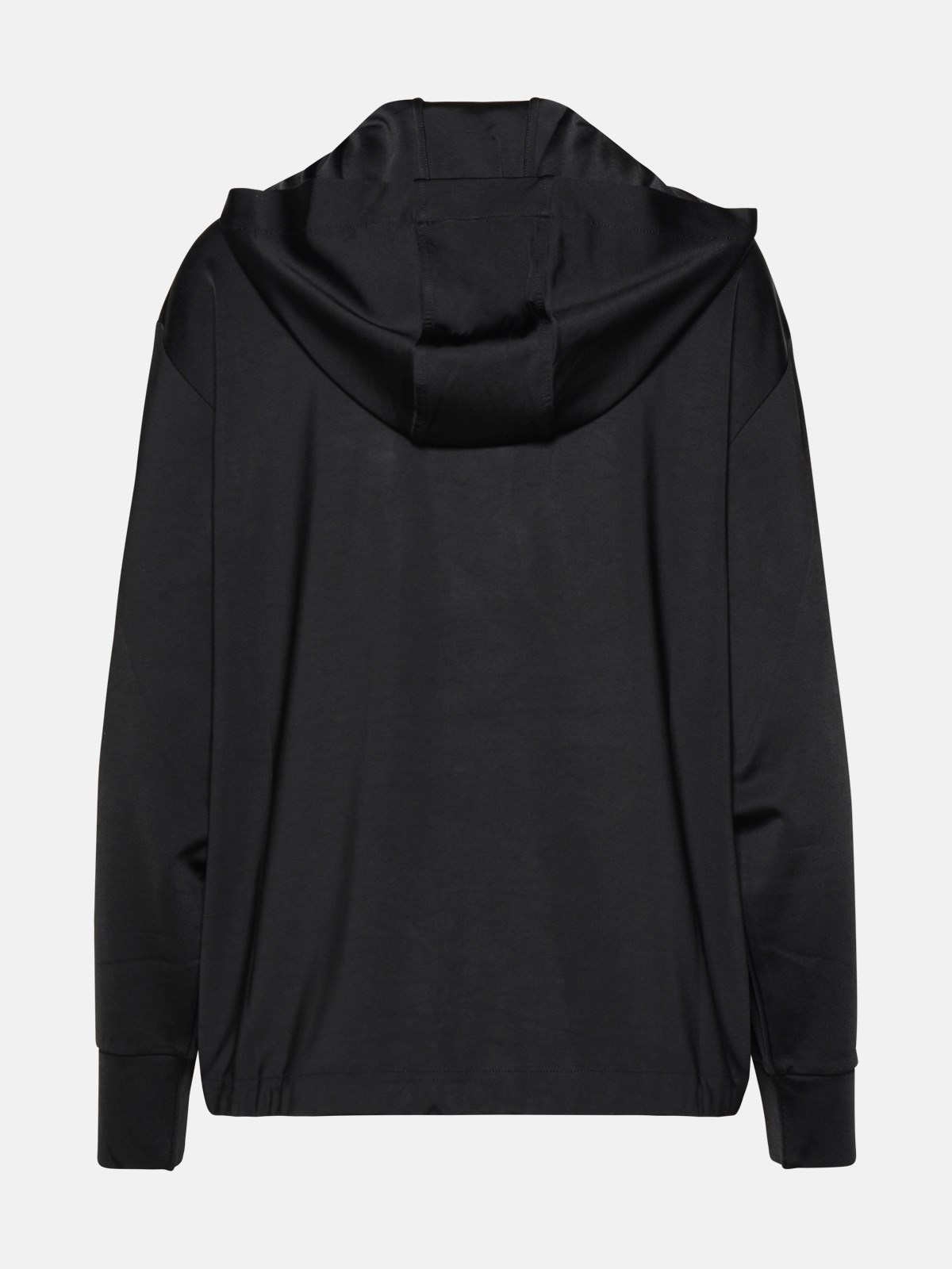 BLACK VISCOSE SWEATSHIRT - 3