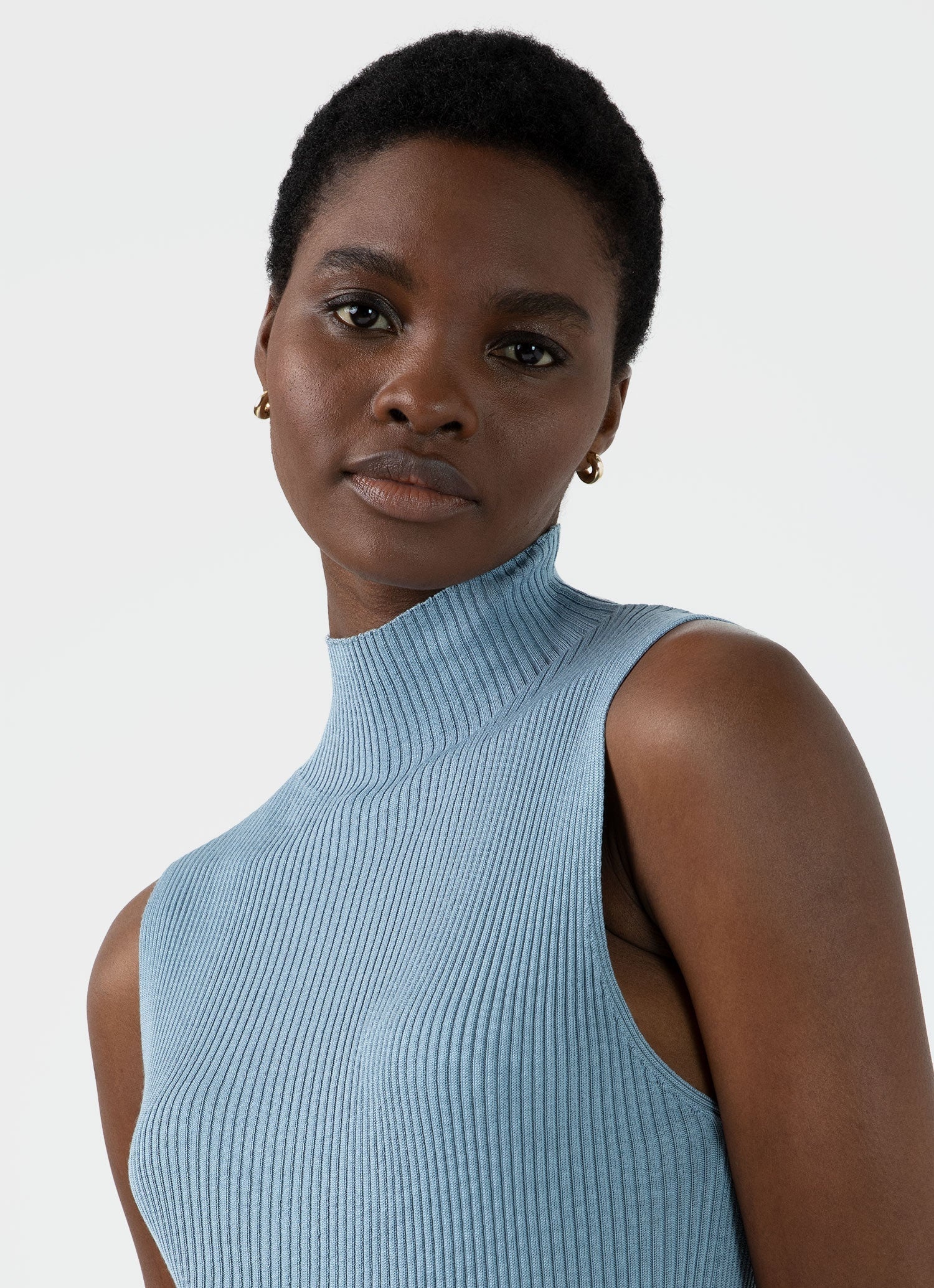 Silk Rib Vest Jumper - 3