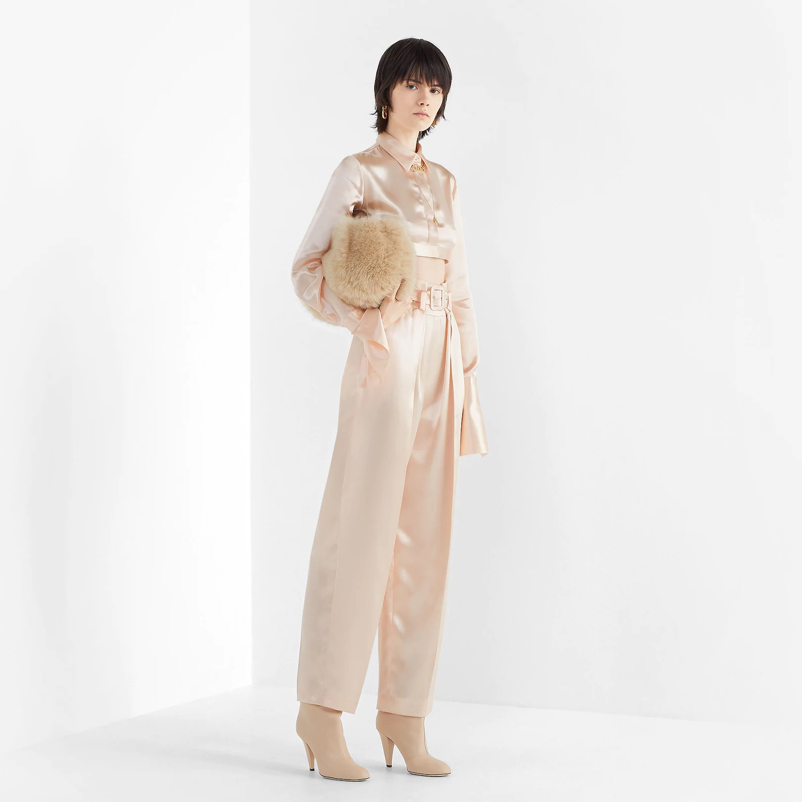 Pink satin pants - 4