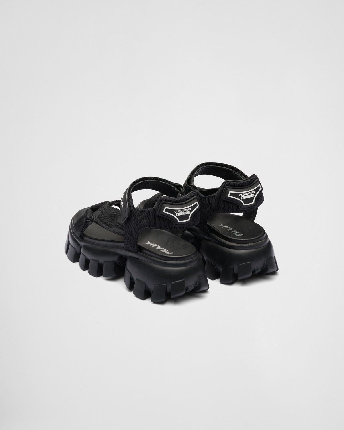 Sporty woven nylon tape sandals - 5