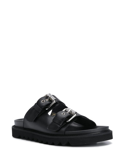 Moschino double-buckle slides outlook