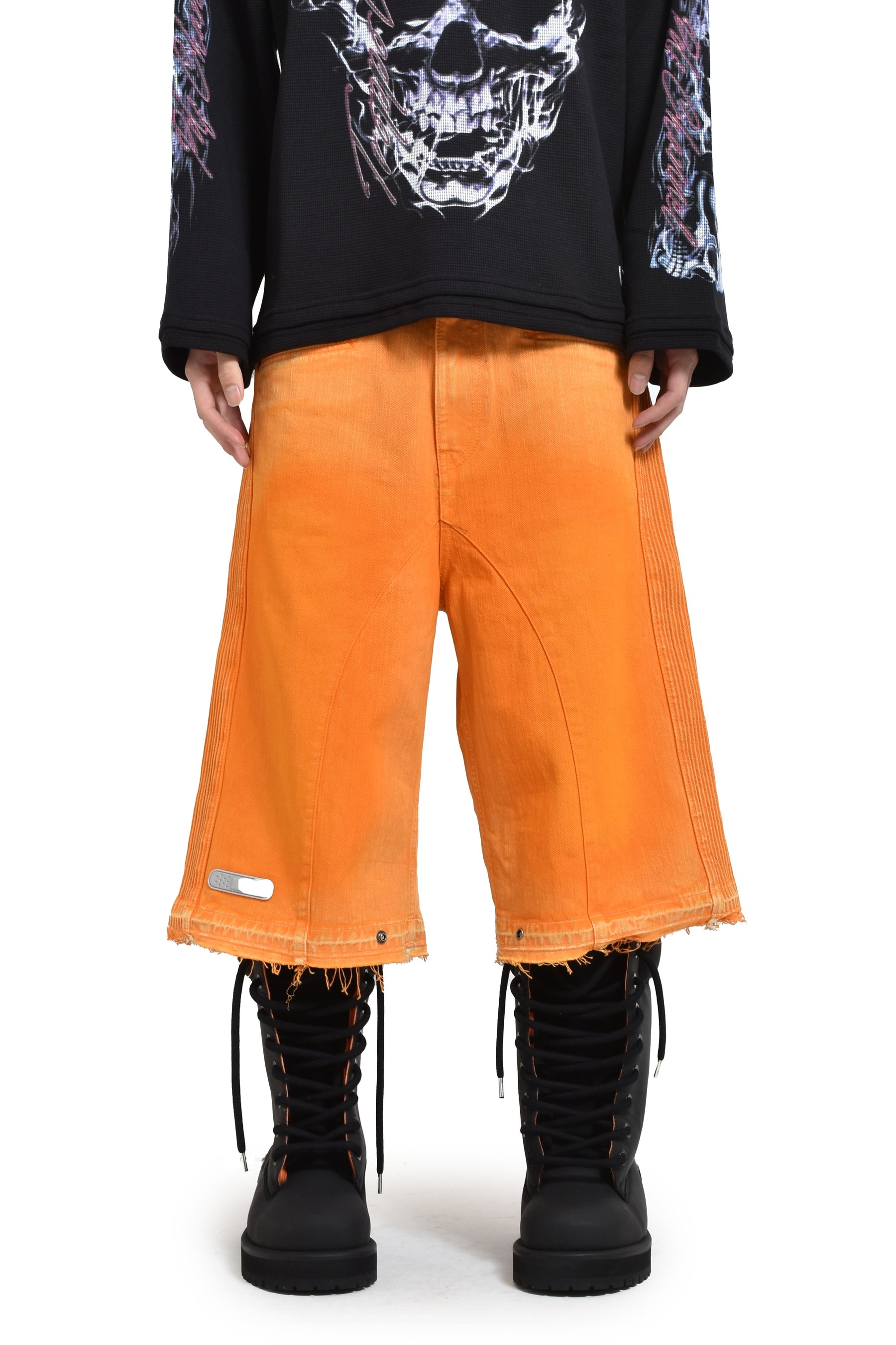 LOW RIDE BIKER SHORTS (DOM04) / ORG - 1