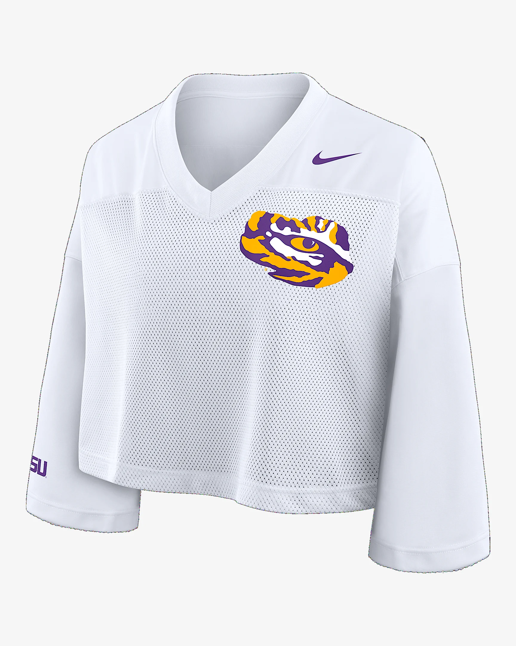 LSU Jersey Women's Nike Dri-FIT College Cropped Top - 1