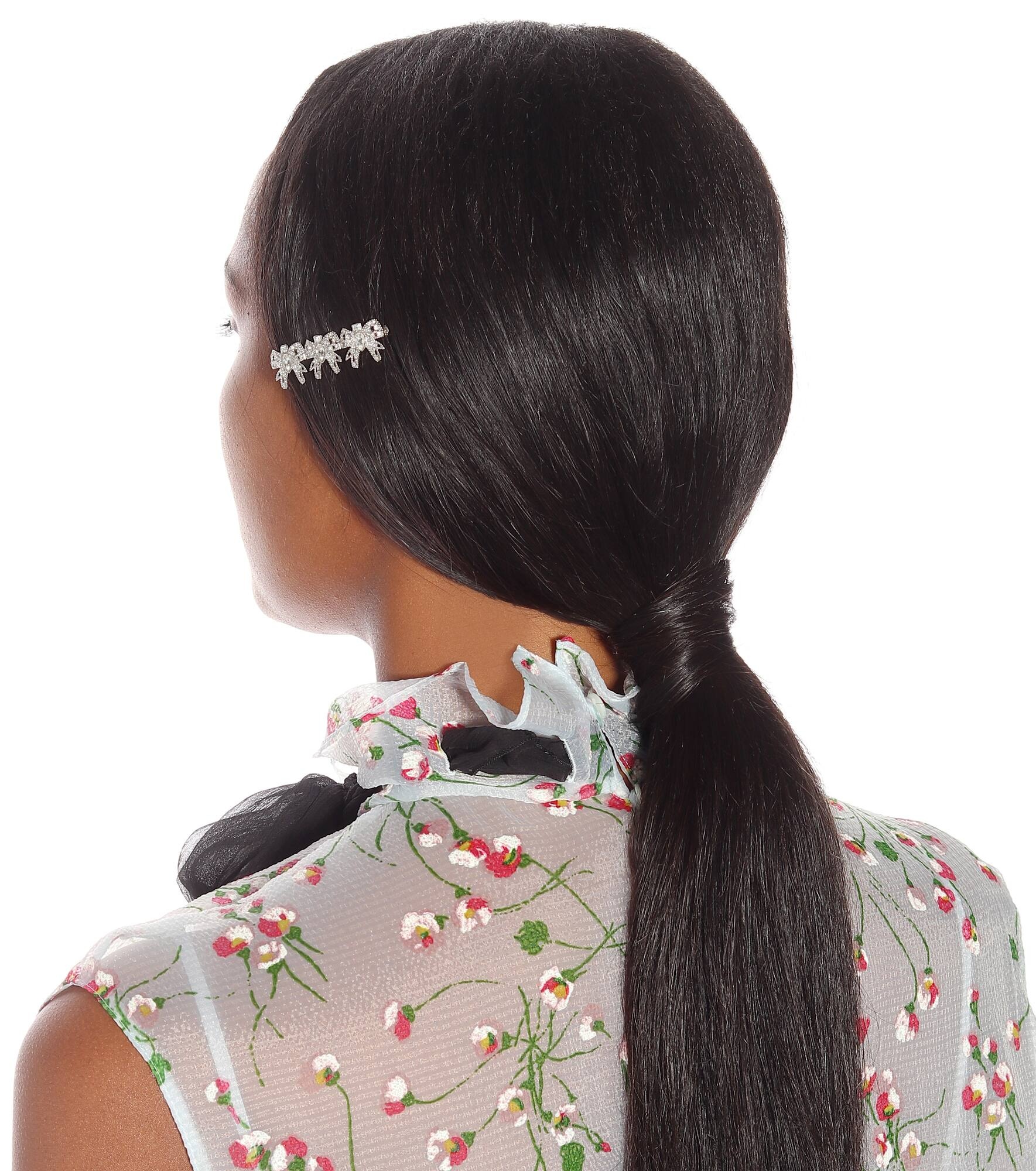 Crystal-embellished barrette - 3