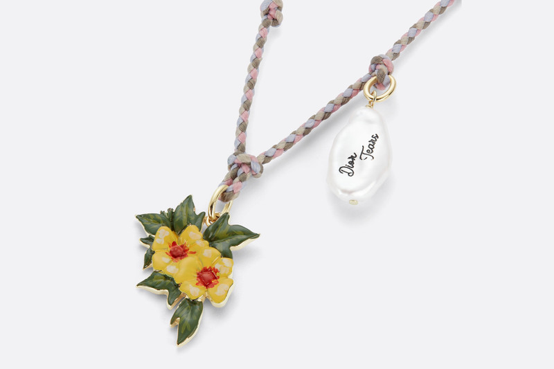 【DIOR】 TEARS PENDANT NECKLACE/ゴールド/マラカイト/メンズ Buy Dior x Denim Tears Pendant Necklace 'Gold/Malachite