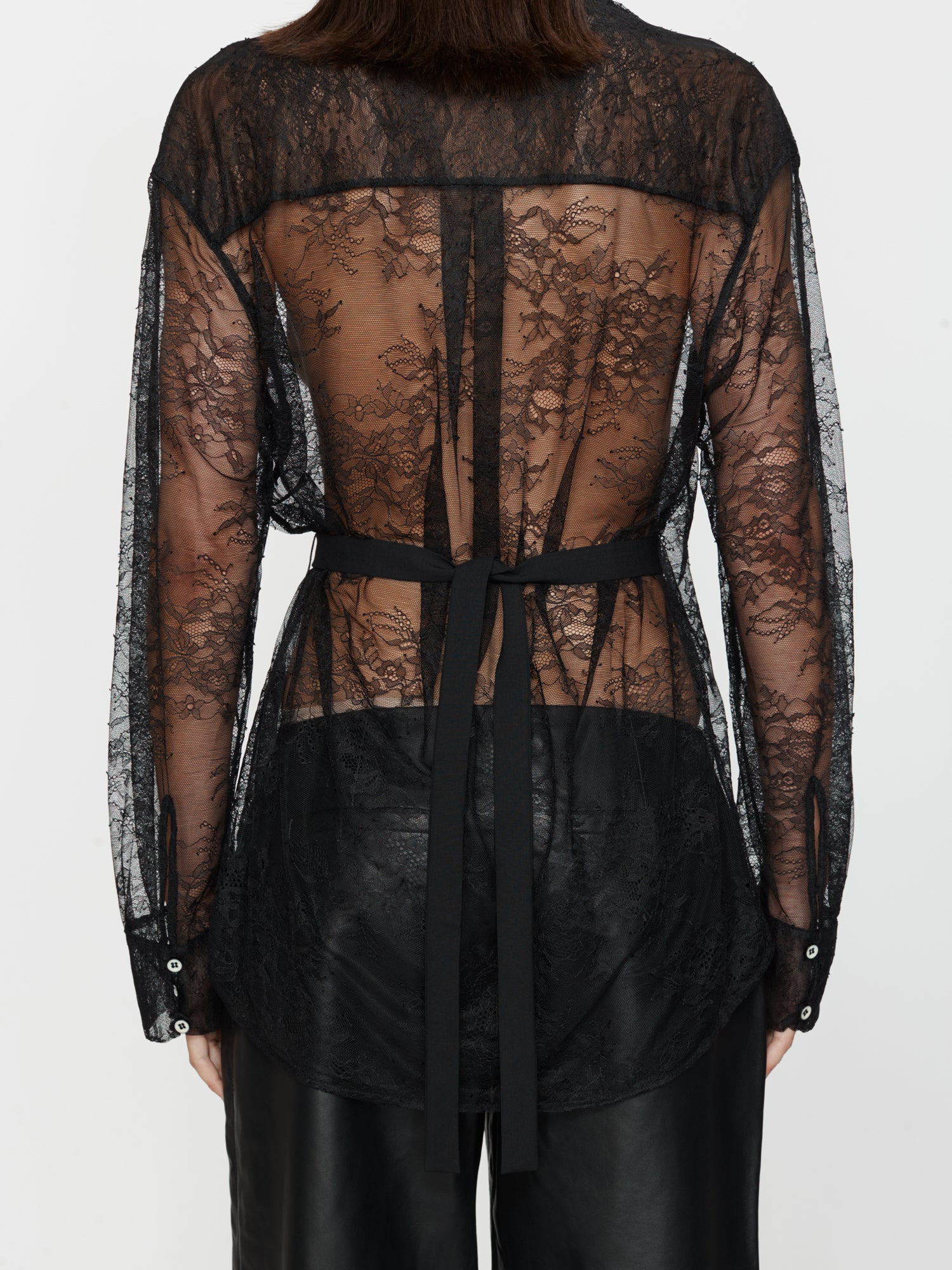 Lace Tux Shirt - 6