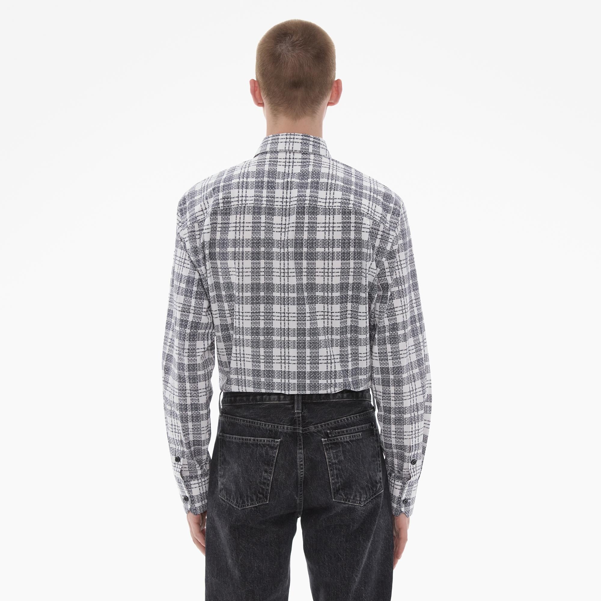PLAID LOGO SHIRT - 4