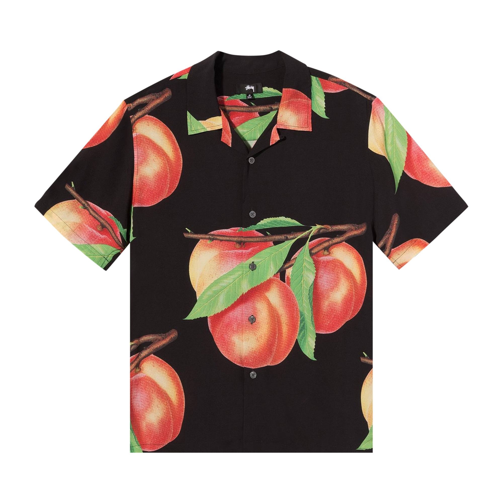 Stussy Peach Pattern Shirt 'Black' - 1