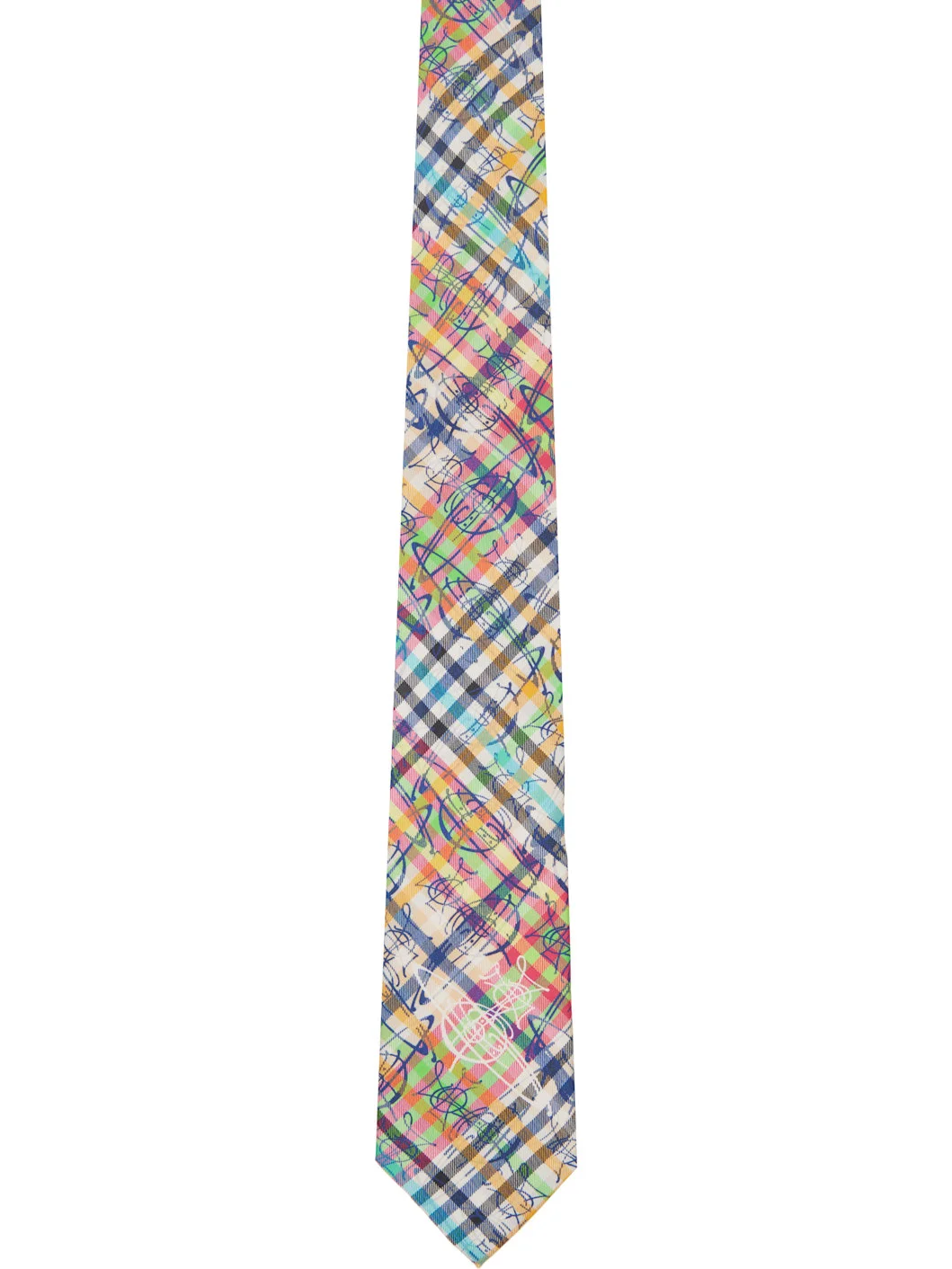 Multicolor 8.5cm 'Graffiti Orb' Tie - 1