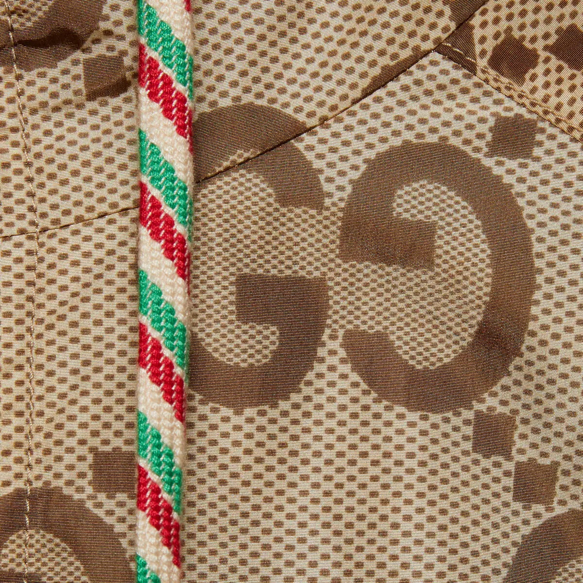 Gucci Tiger jumbo GG anorak coat with Web - 8