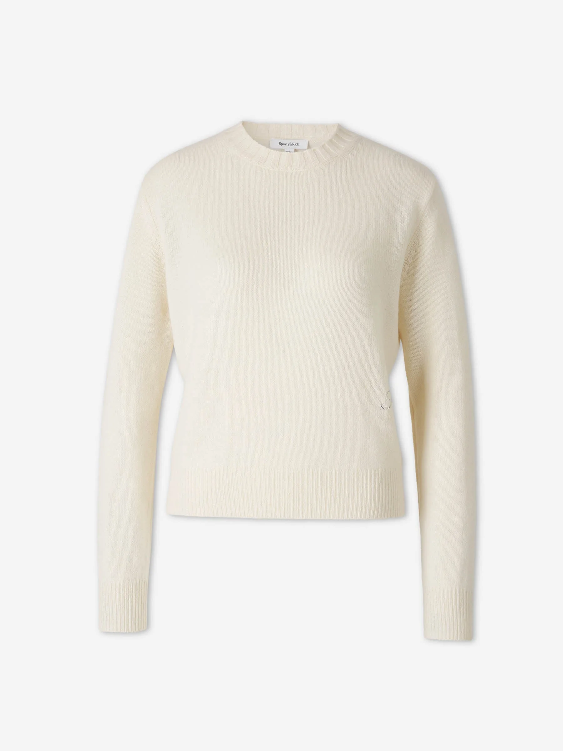 RHINESTONE LOGO SWEATER - 1