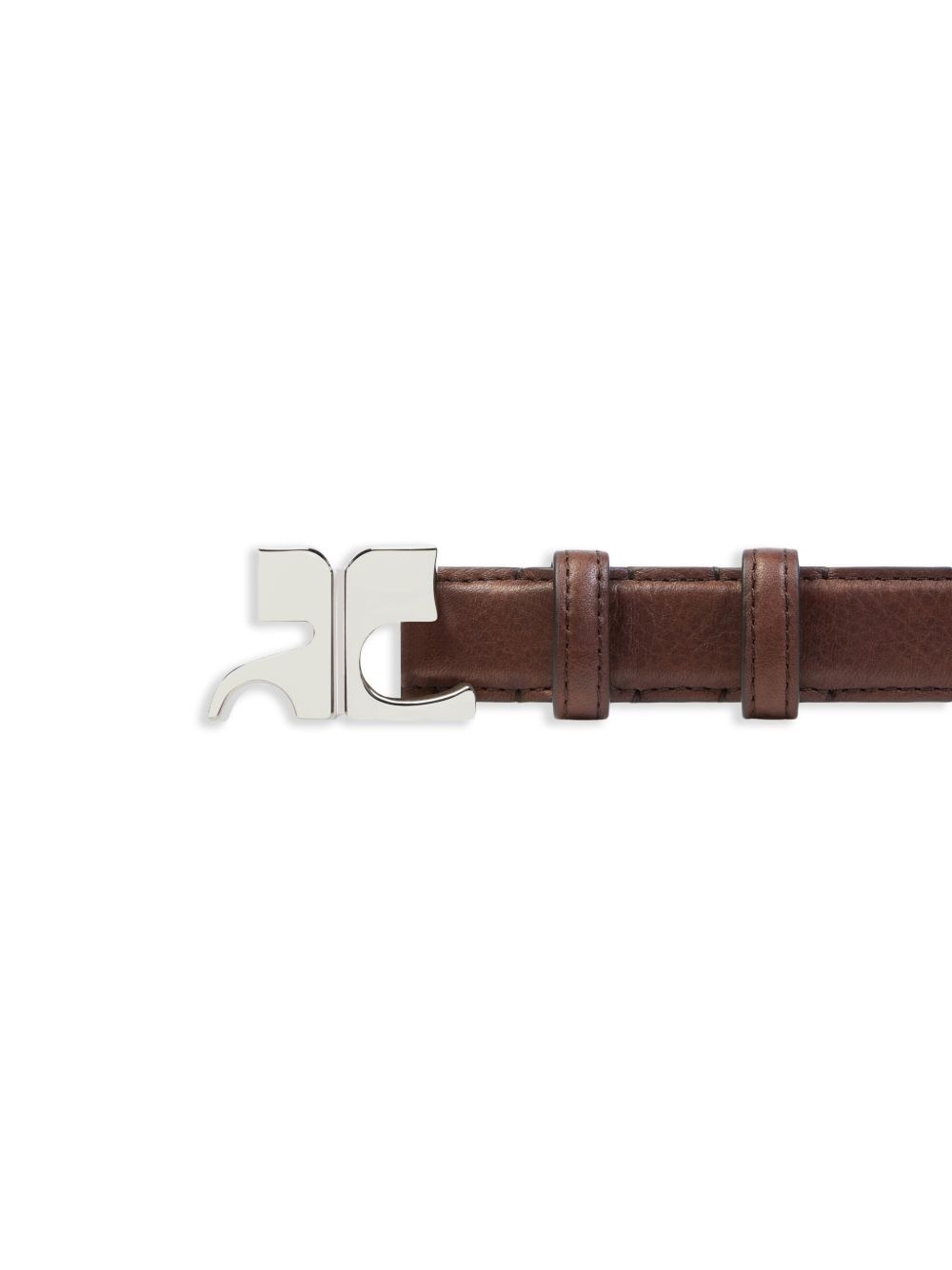 logo-buckle belt - 2