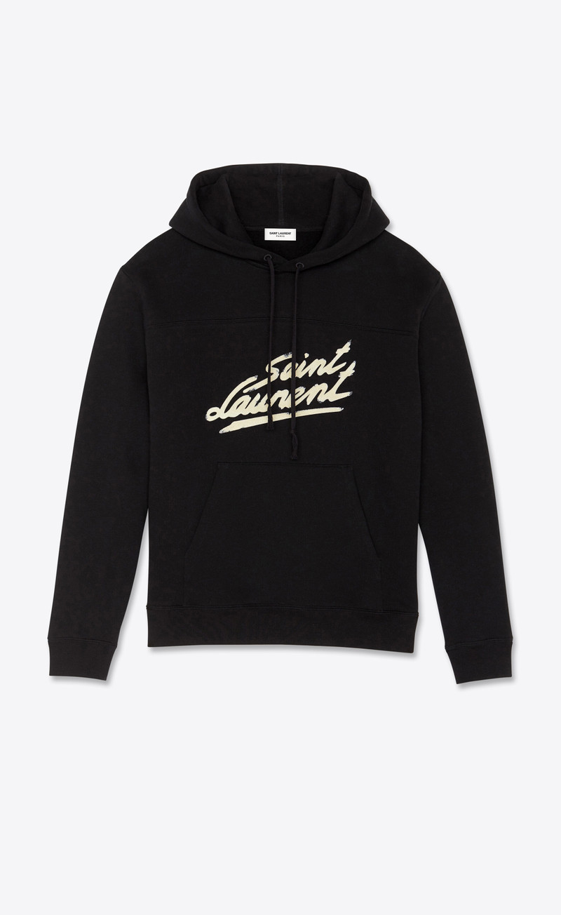 "saint laurent" '50s signature hoodie 1