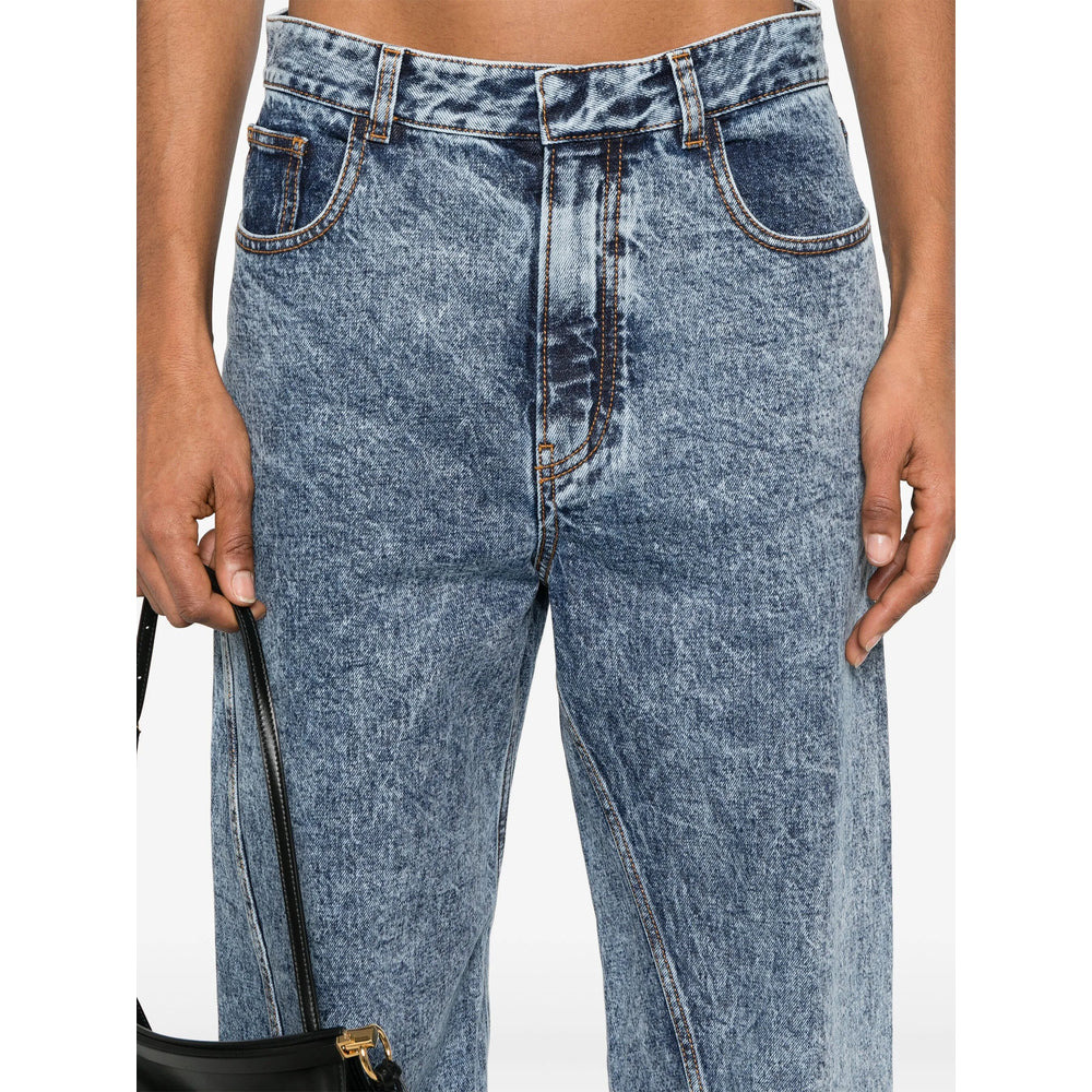 Alaïa Blue Denim - Straight-Leg Jeans Women - 5