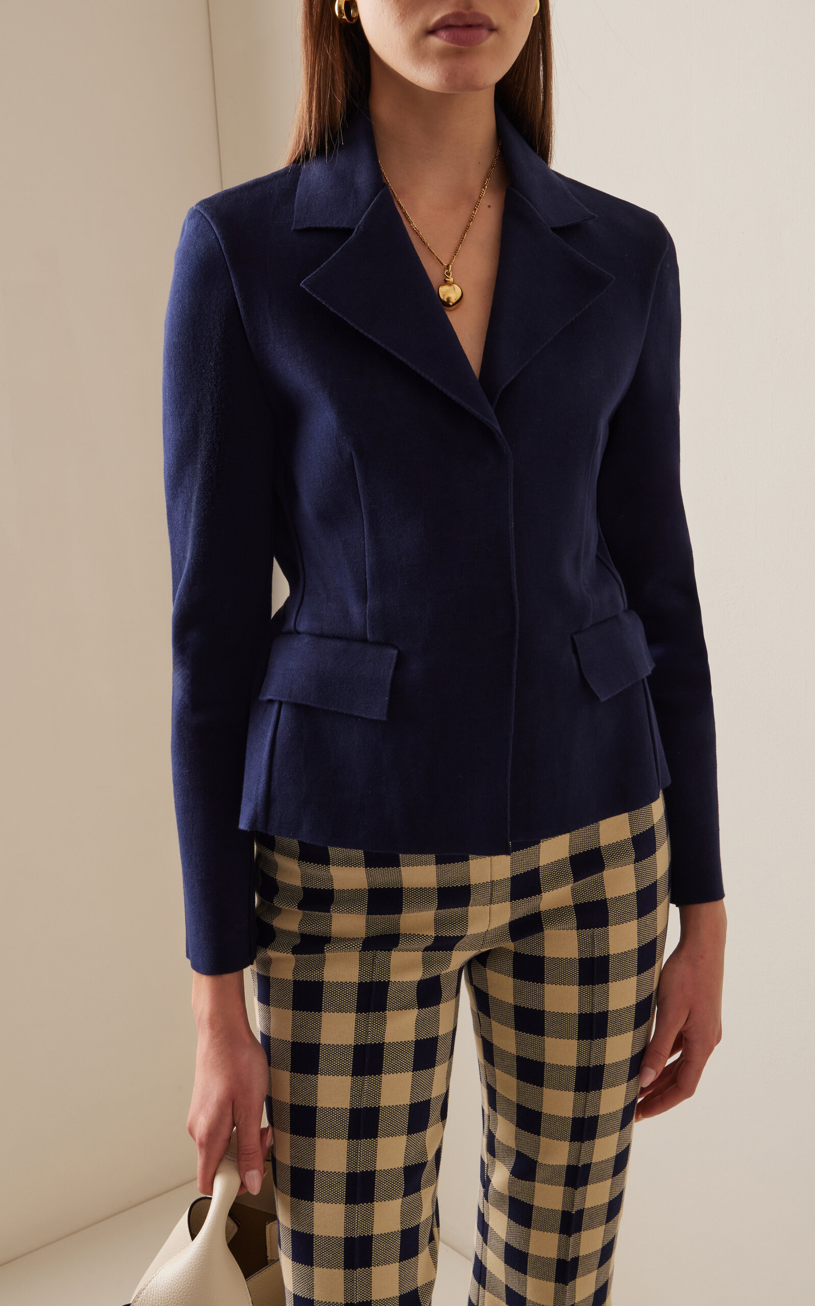Remita Cotton-Blend Knit Jacket navy - 2