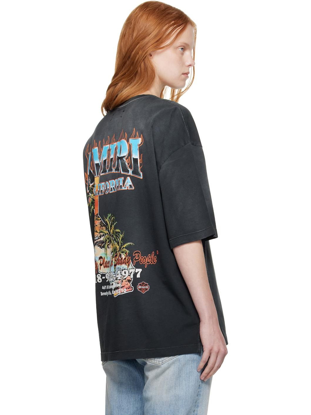 Gray 'AMIRI' Sunny Place Oversized T-shirt - 3
