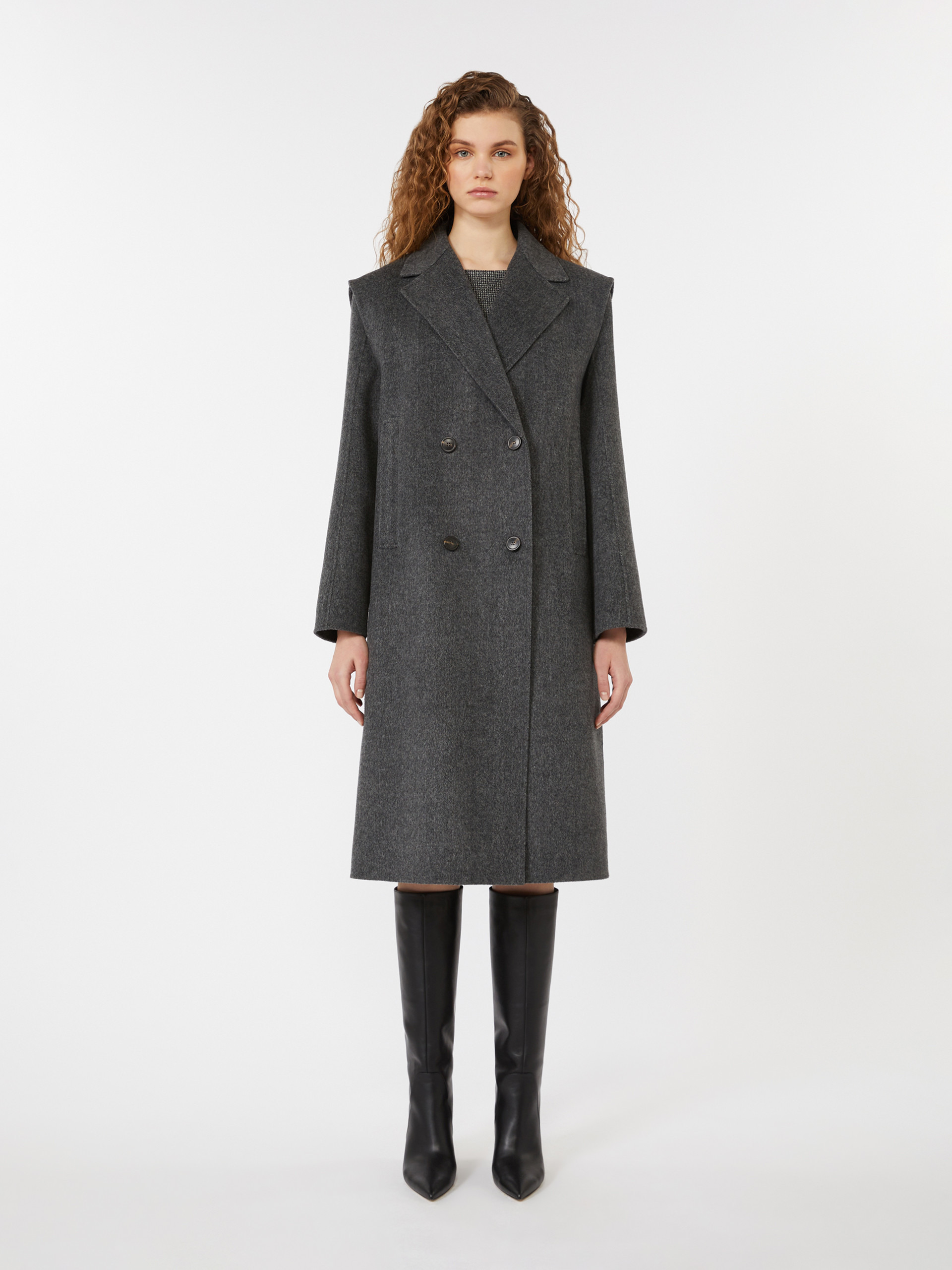 SABADEL 2-in-1 wool drap coat - 3