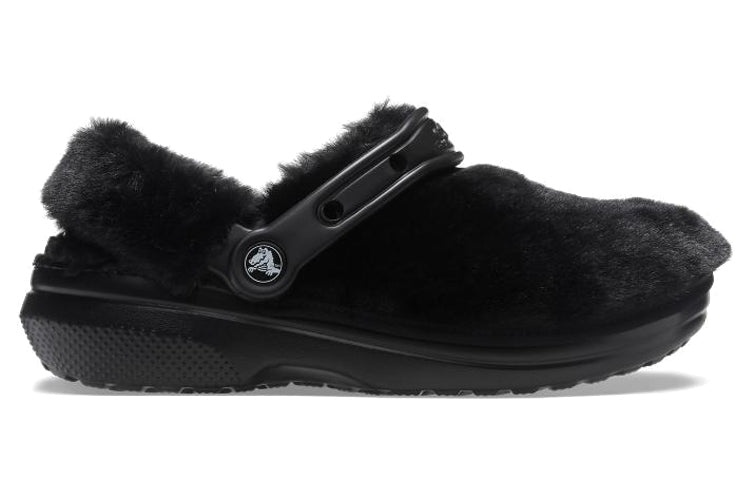 Crocs Classic Fur Sure Slip On Clogs 'Black' 207303-001 - 3
