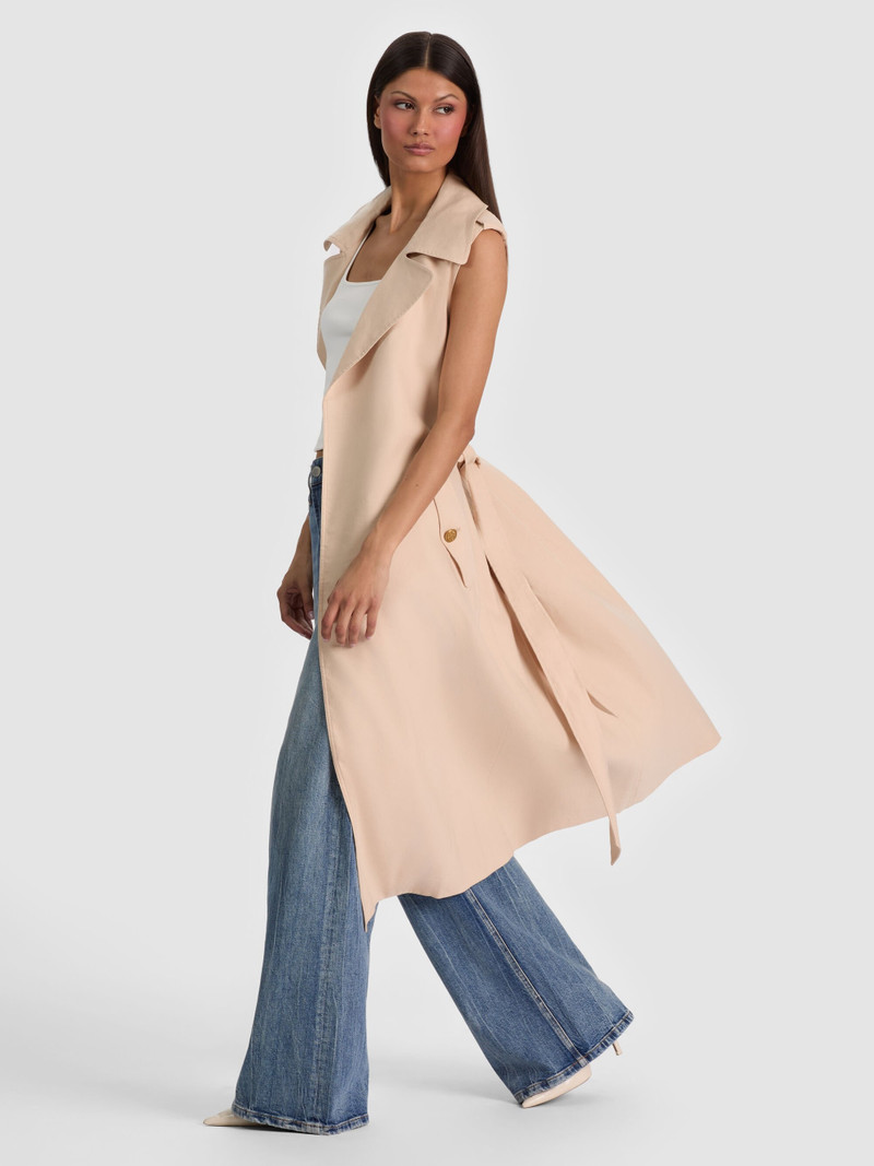 KEITH SLEEVELESS LINEN TRENCH 6