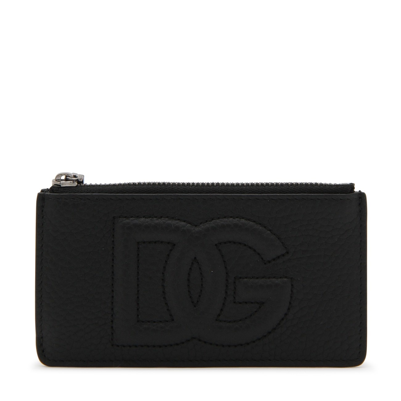 black calf leather cardholder - 1