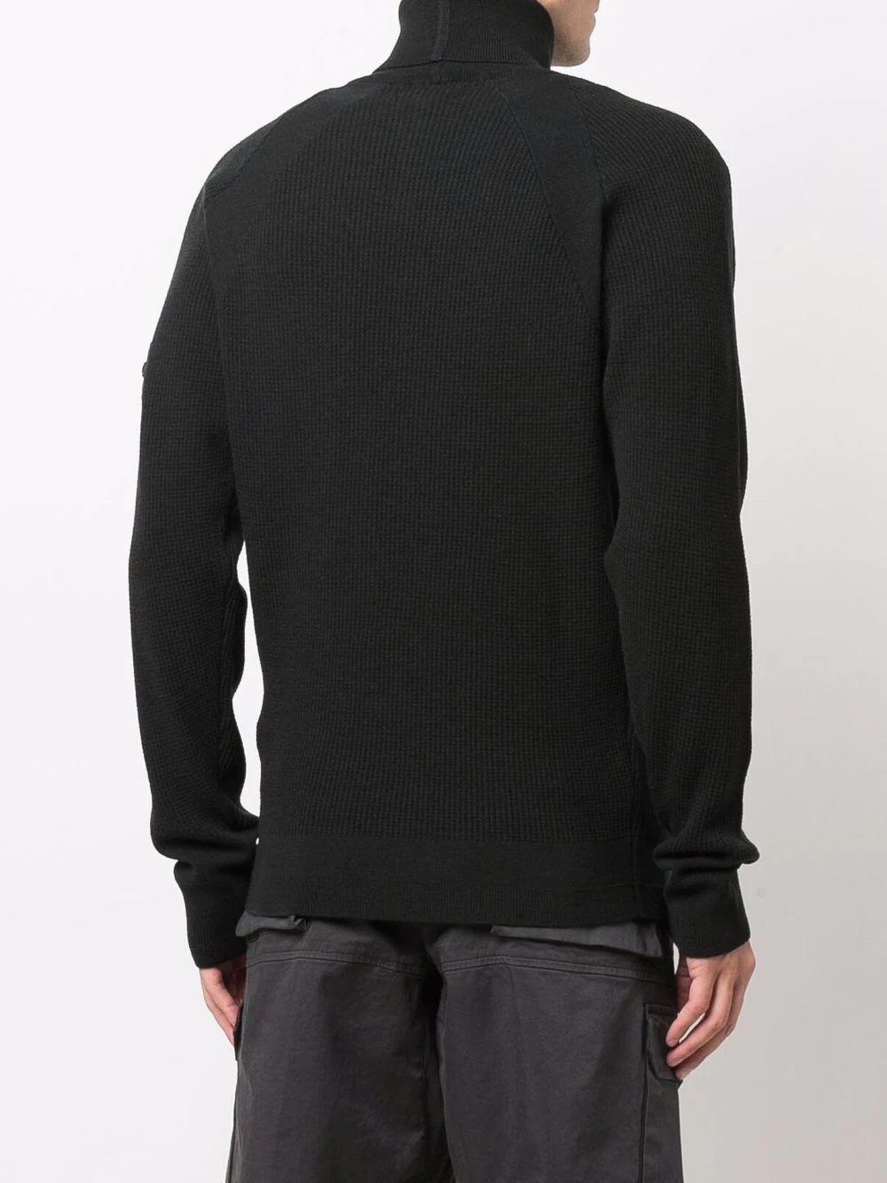 logo-patch roll-neck jumper - 4