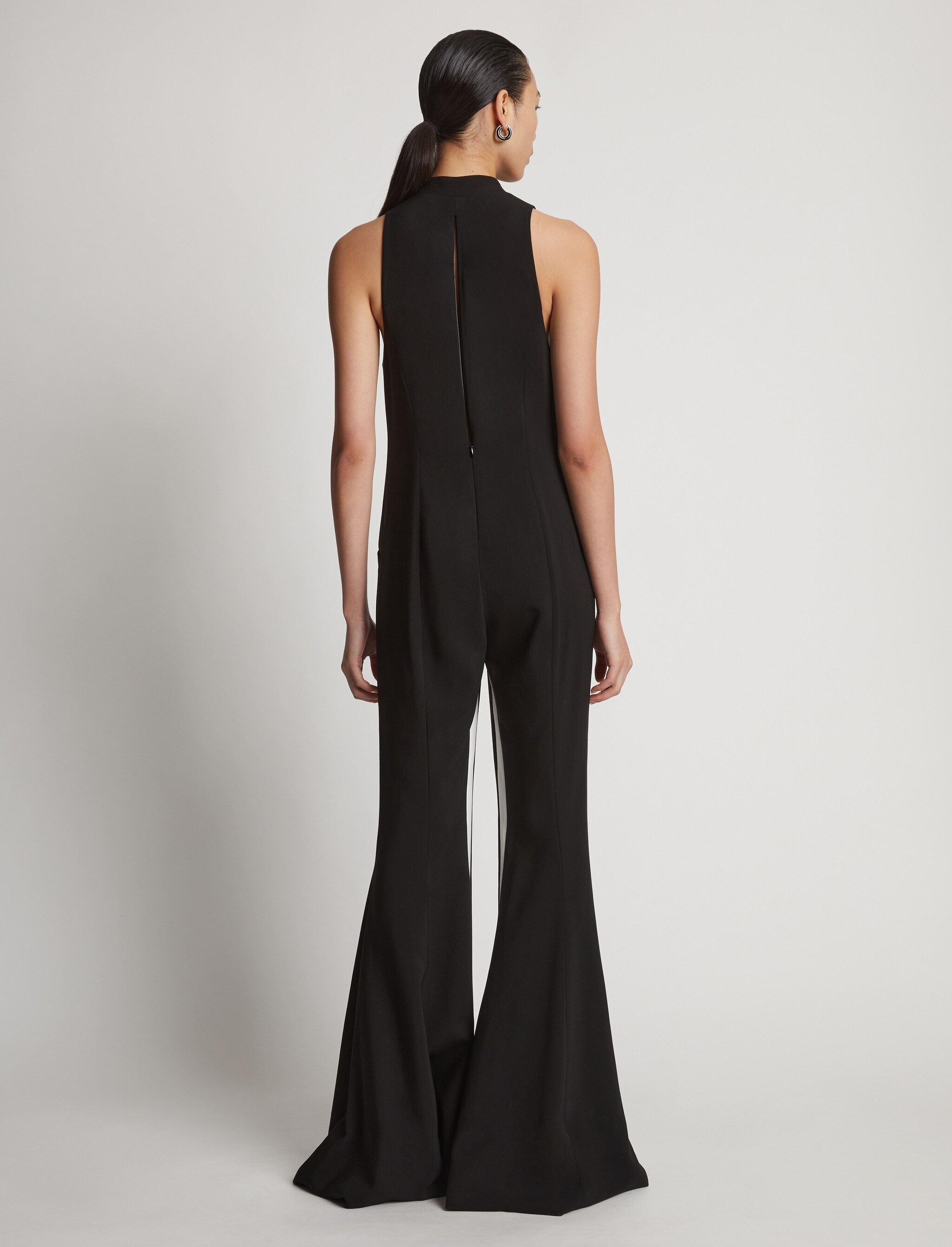 Viscose Suiting Tuxedo Jumpsuit - 4