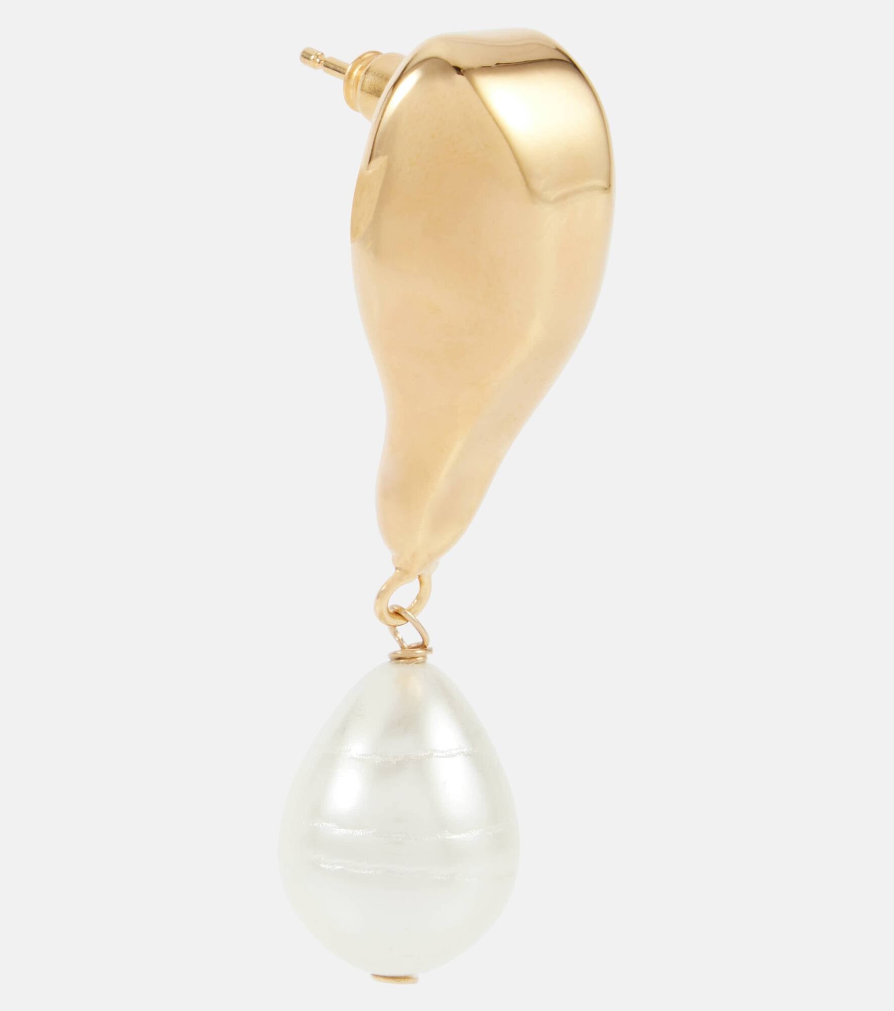 Faux pearl drop earrings - 2