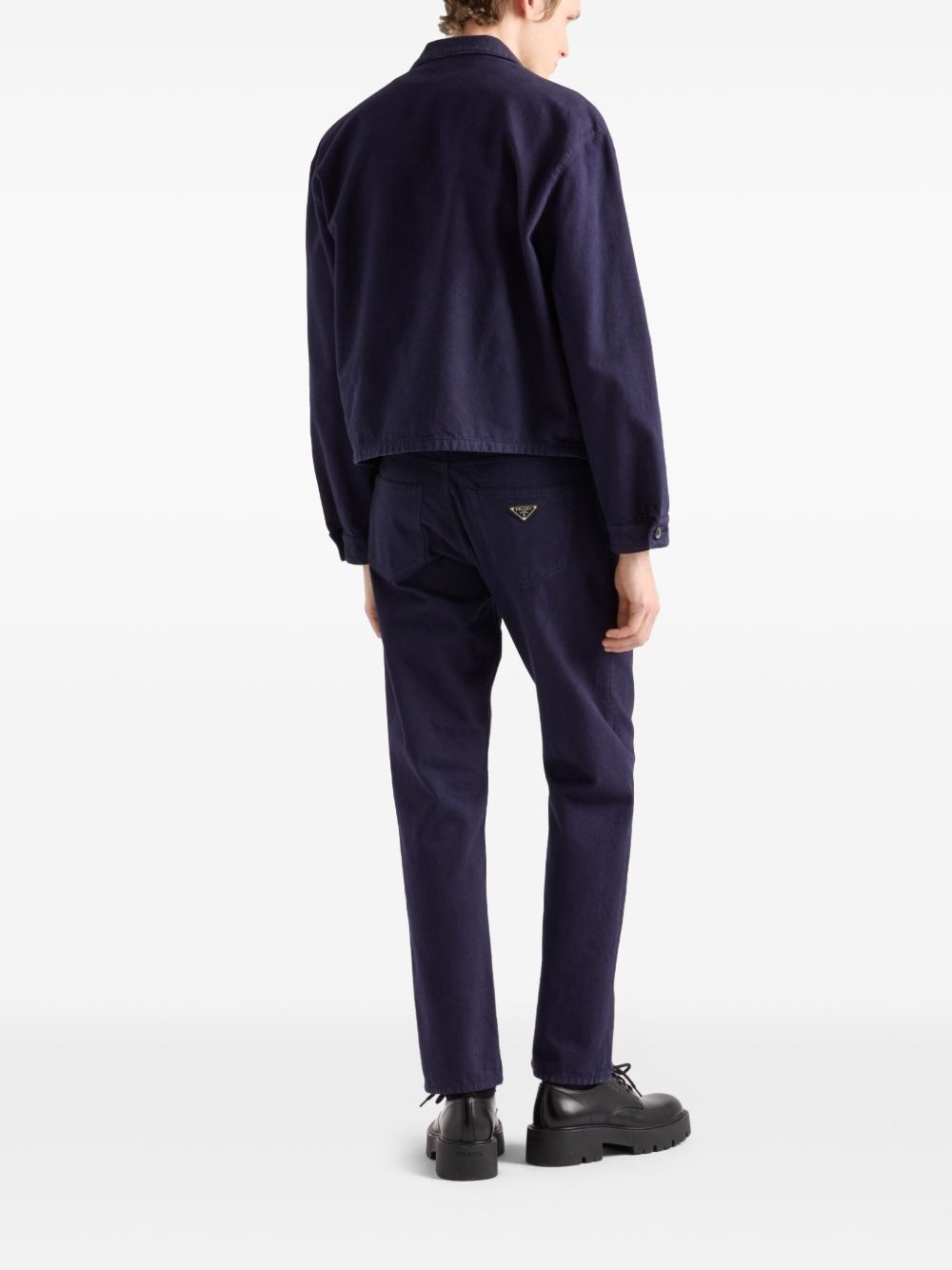 logo straight jeans - 3