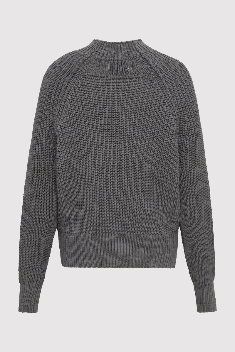 ST. AGNI Split Sleeve Jumper - Smoke outlook