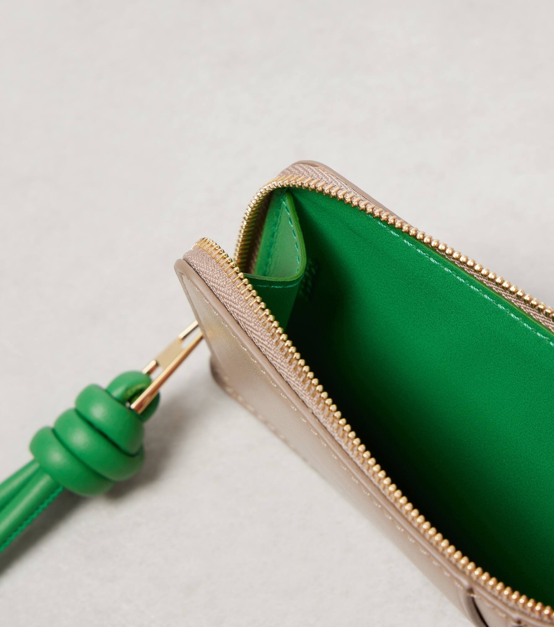 Knot leather card case - 2